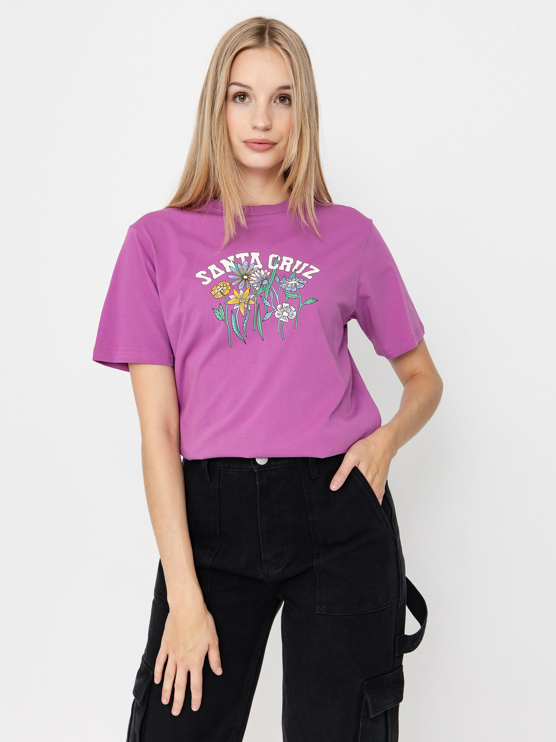 T-shirt Santa Cruz Field Strip Wmn (hyper violet)