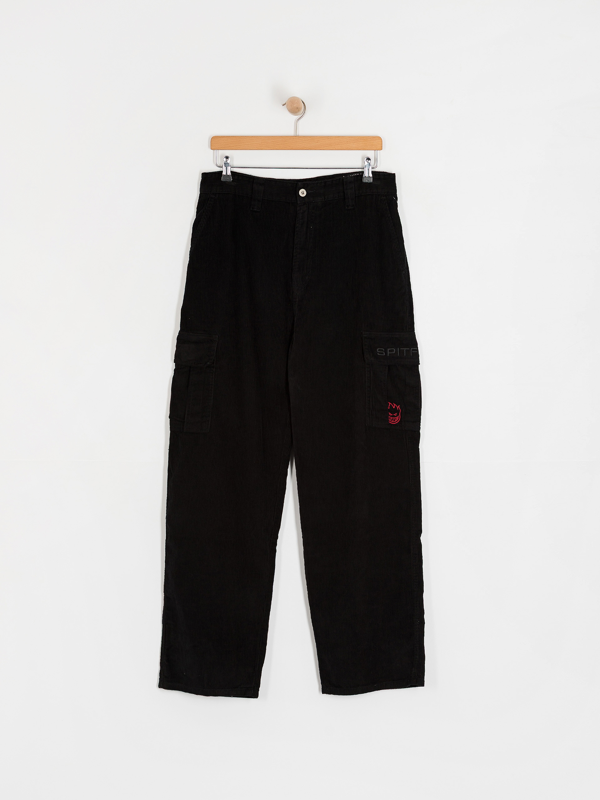 Spodnie Spitfire Classic 87 Corduroy Cargo (black)