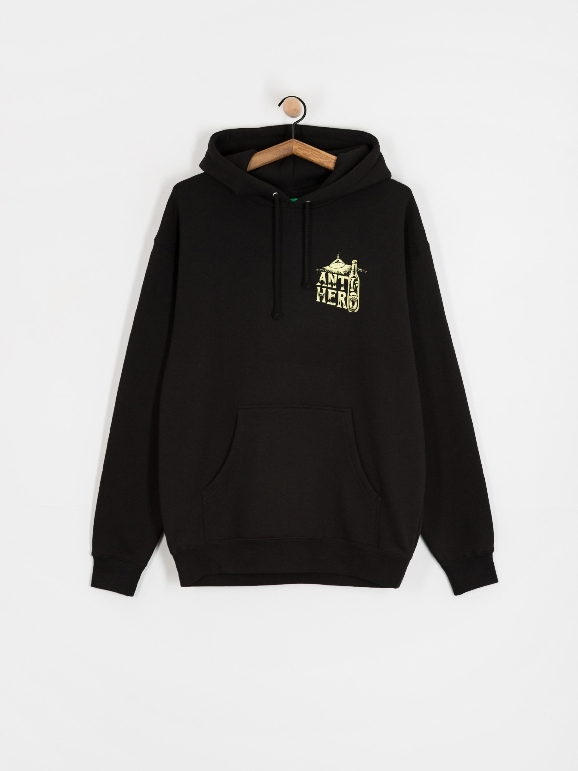 Bluza z kapturem Antihero Carnales Reposado HD (black w/pale yellow prints)