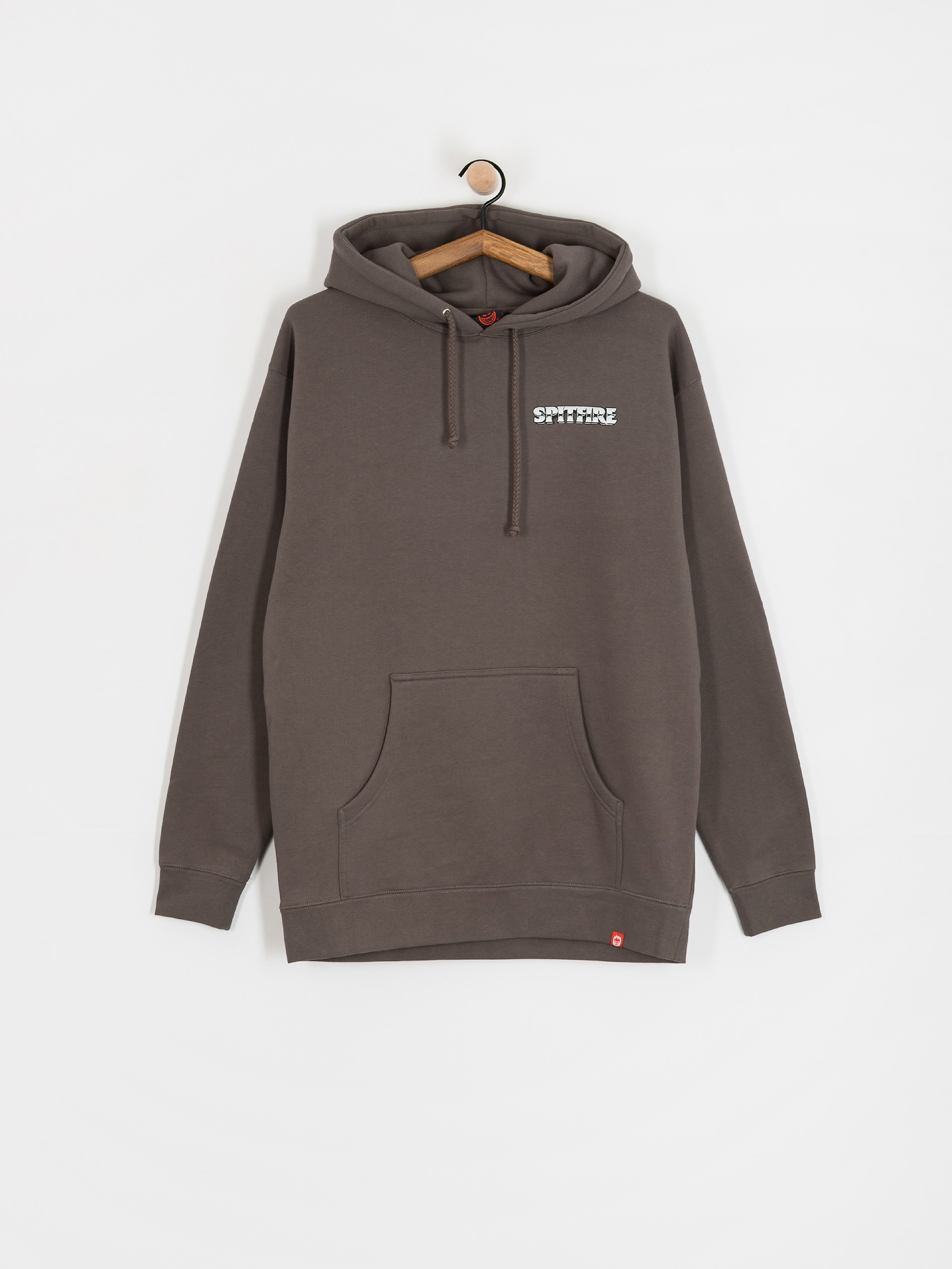 Bluza z kapturem Spitfire Burnout HD (charcoal solid w/multi color prints)