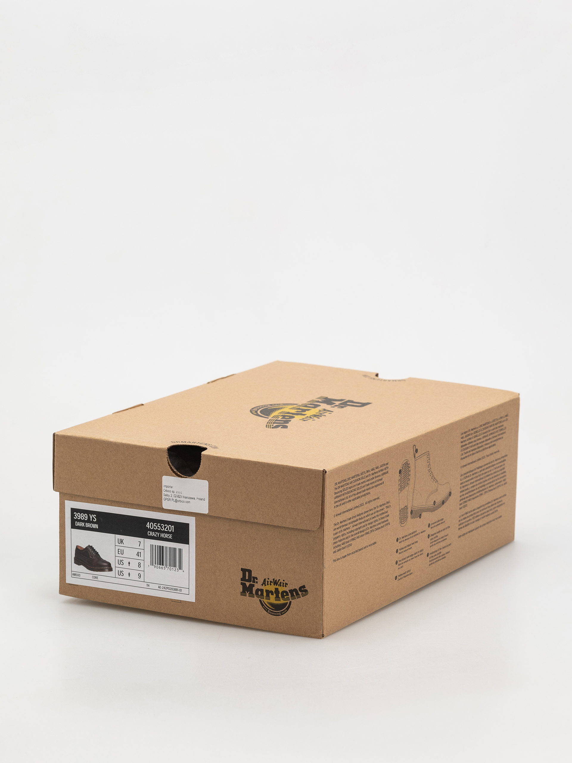 Buty Dr. Martens 3989 YS (dark brown crazy horse)