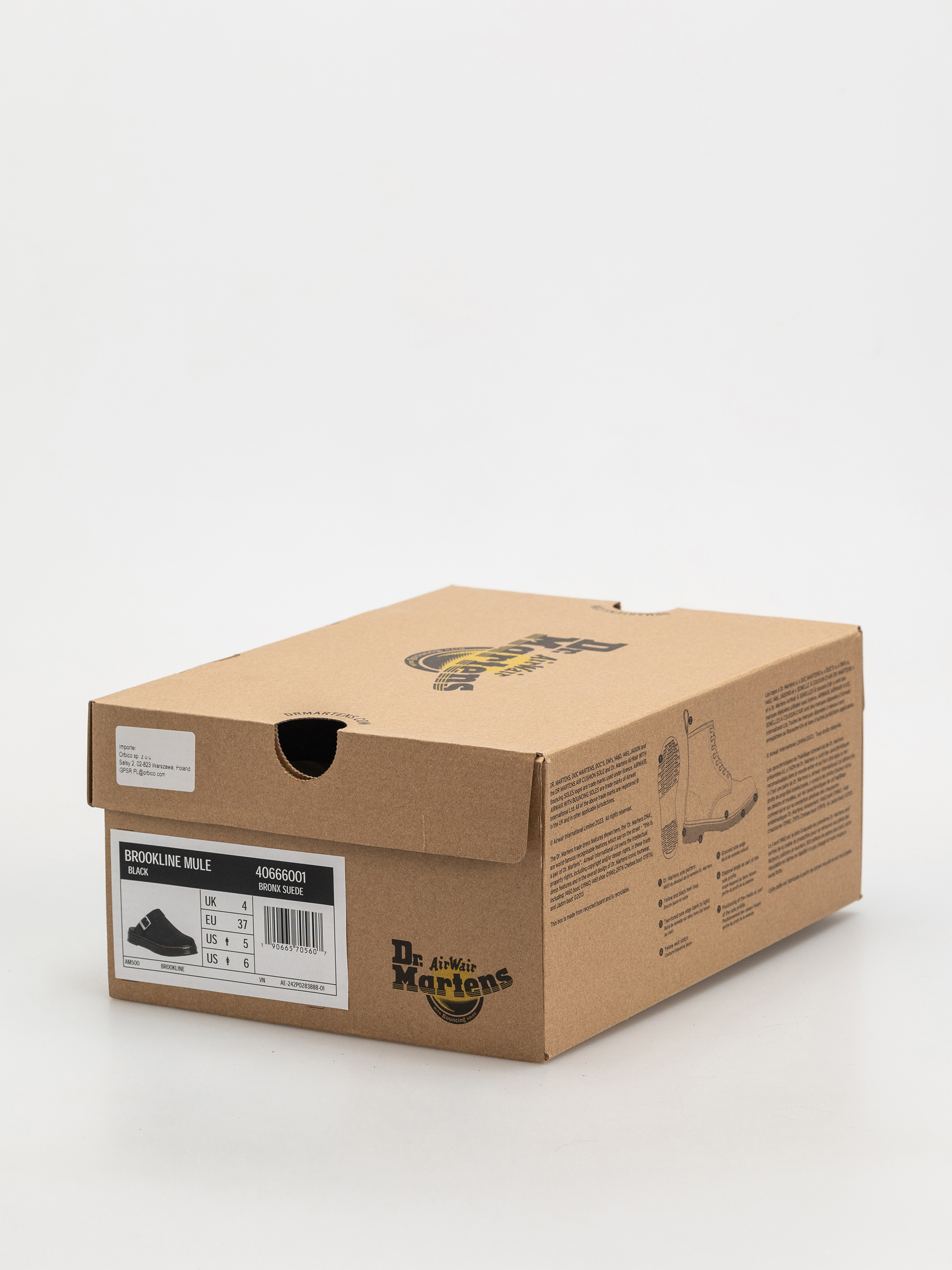 Buty Dr. Martens Brookline Mule (black bronx suede)