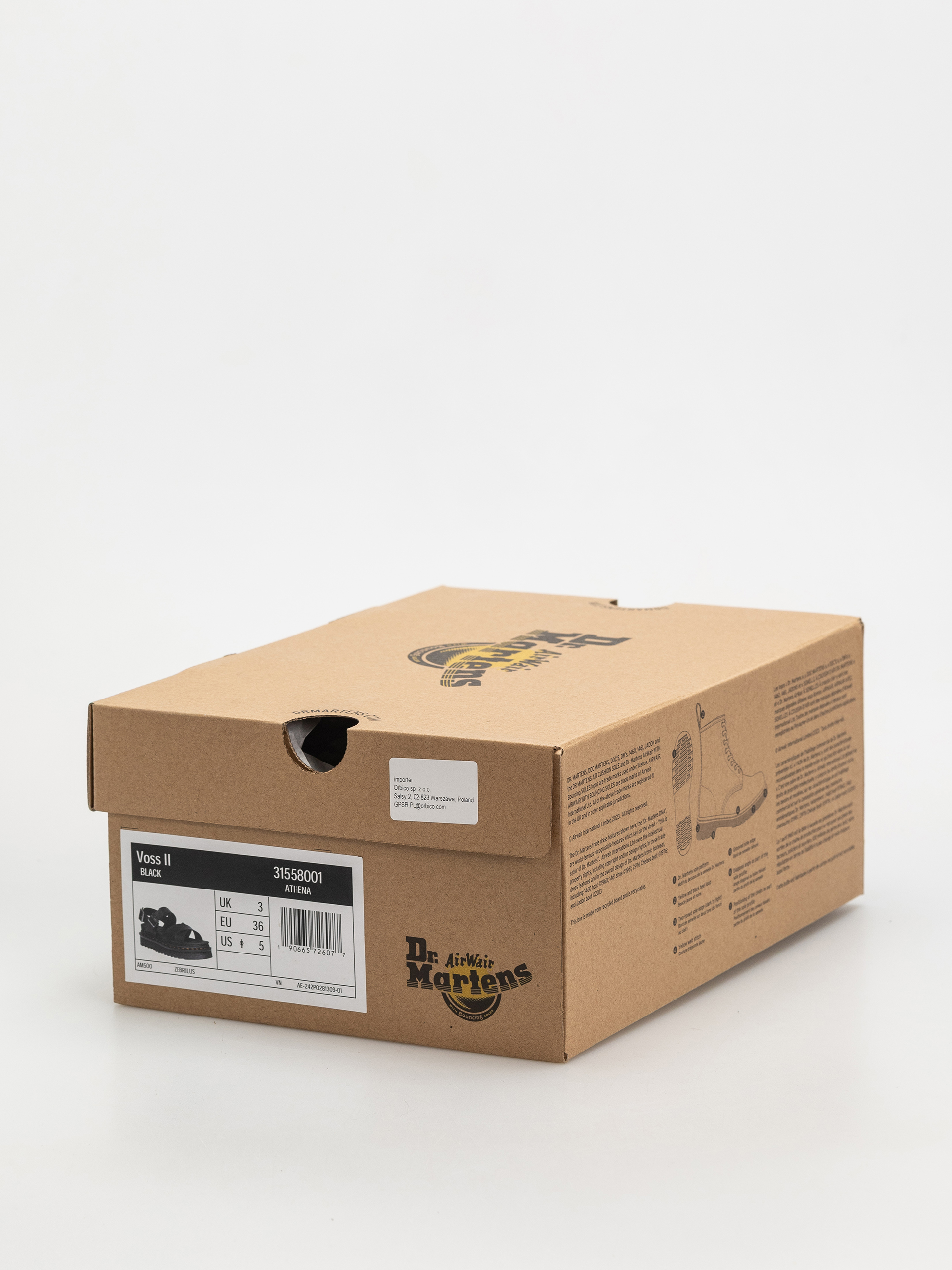 Sandały Dr. Martens Voss II Wmn (black athena)