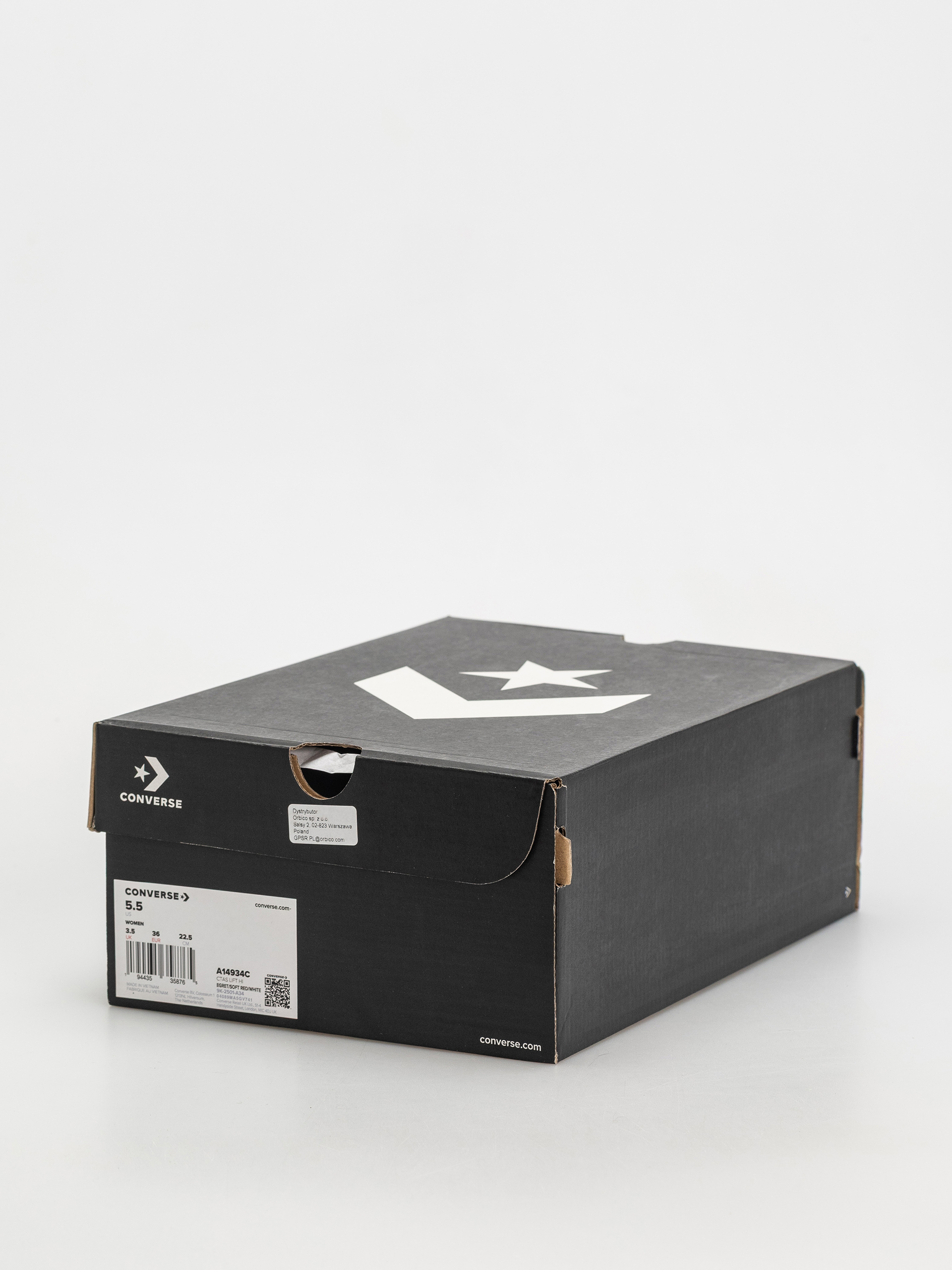 Trampki Converse Chuck Taylor All Star Lift Hi Wmn (egret/soft red/white)