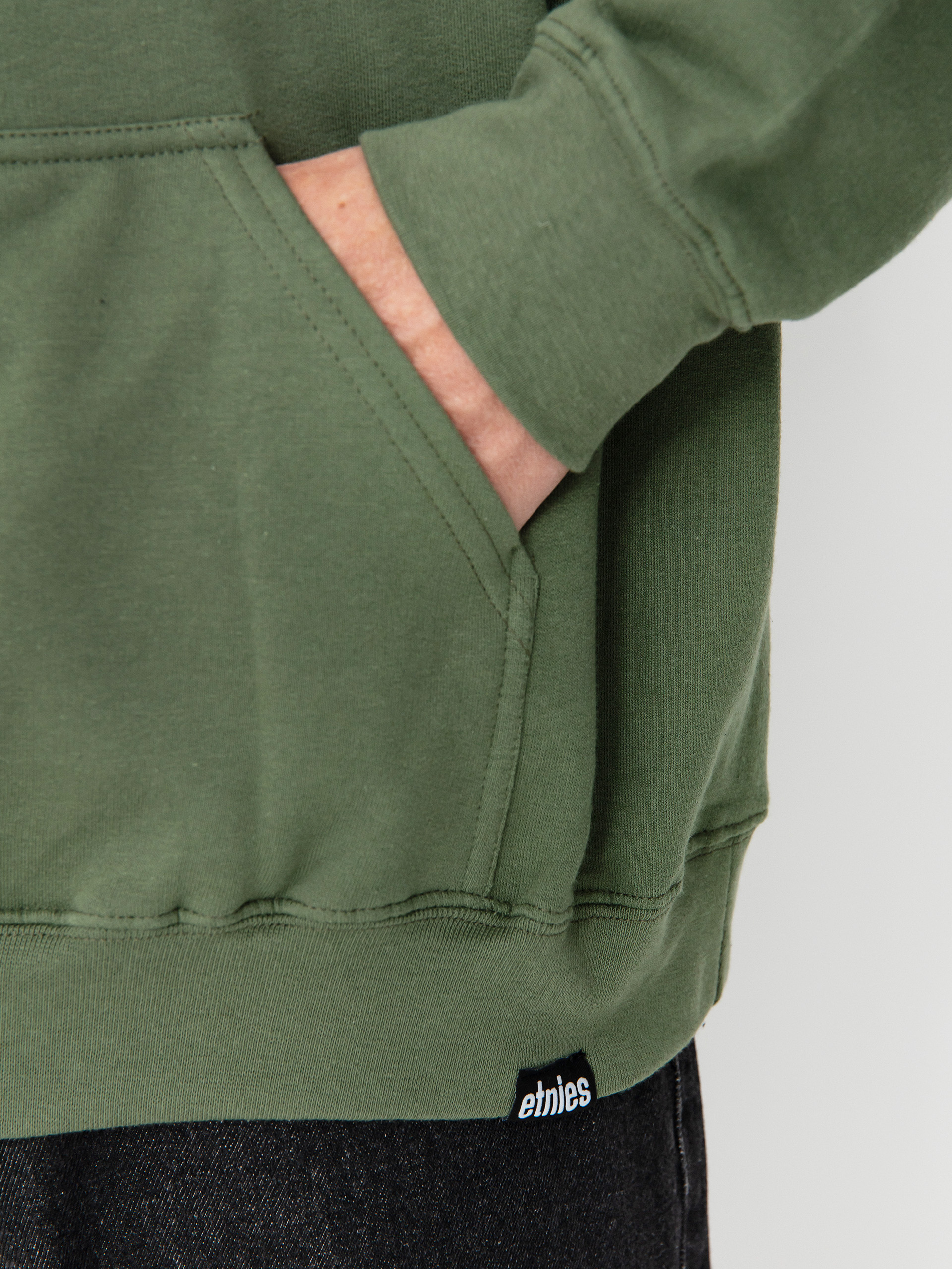 Bluza z kapturem Etnies Classic Icon HD (olive)