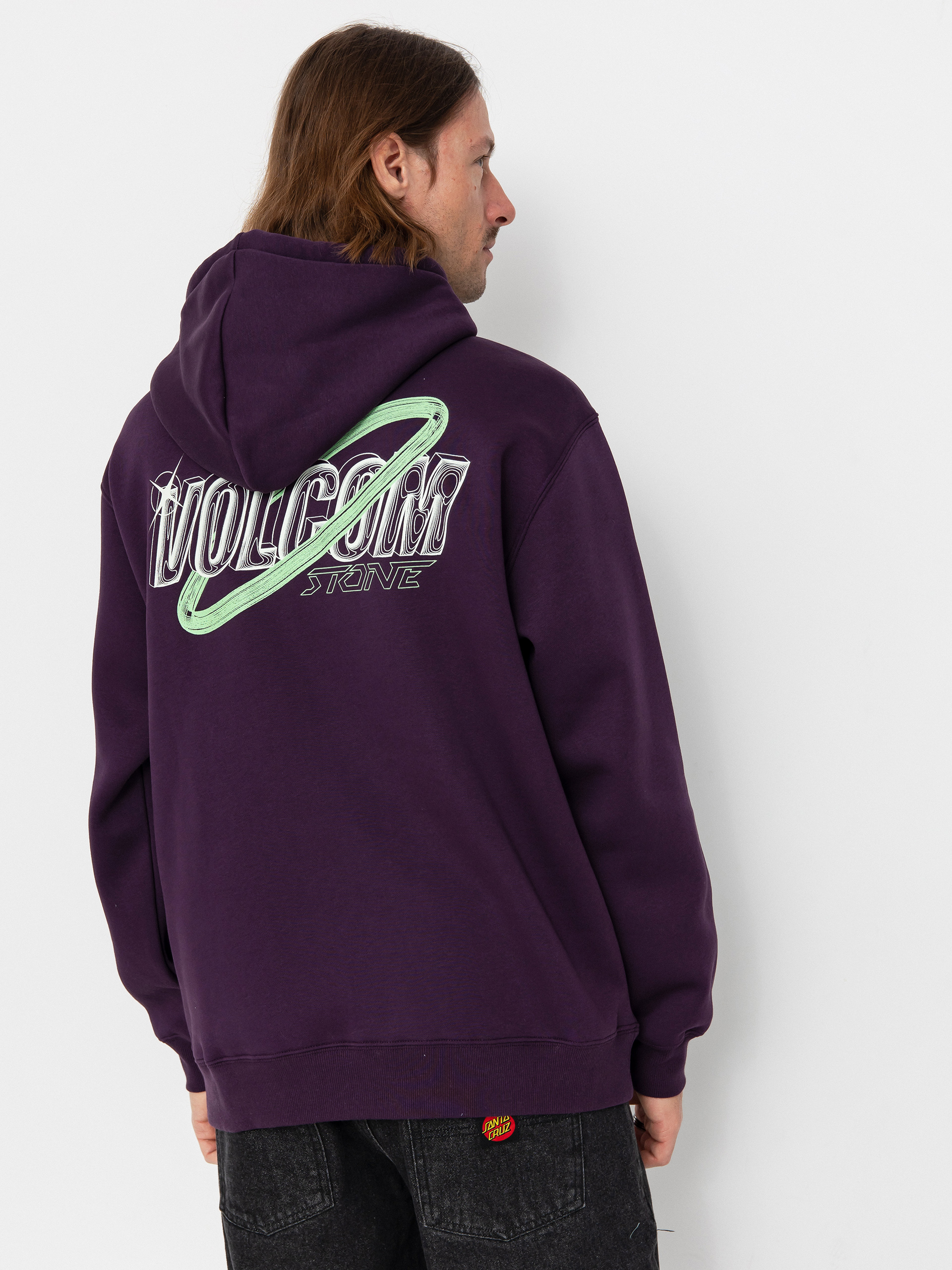 Bluza z kapturem Volcom Noder HD (grape royale)