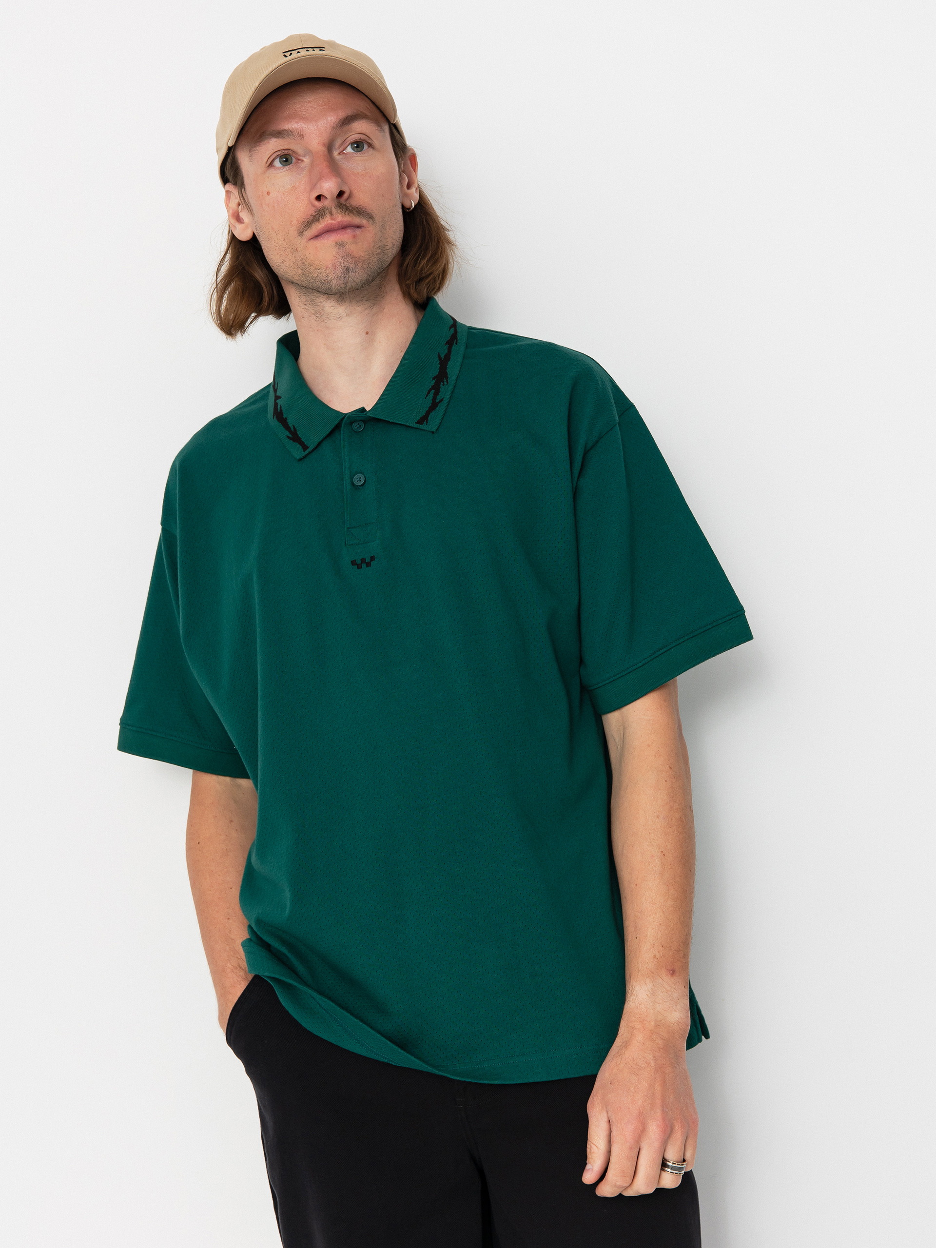 T-shirt Vans Skate Mesh Polo (rain forest)