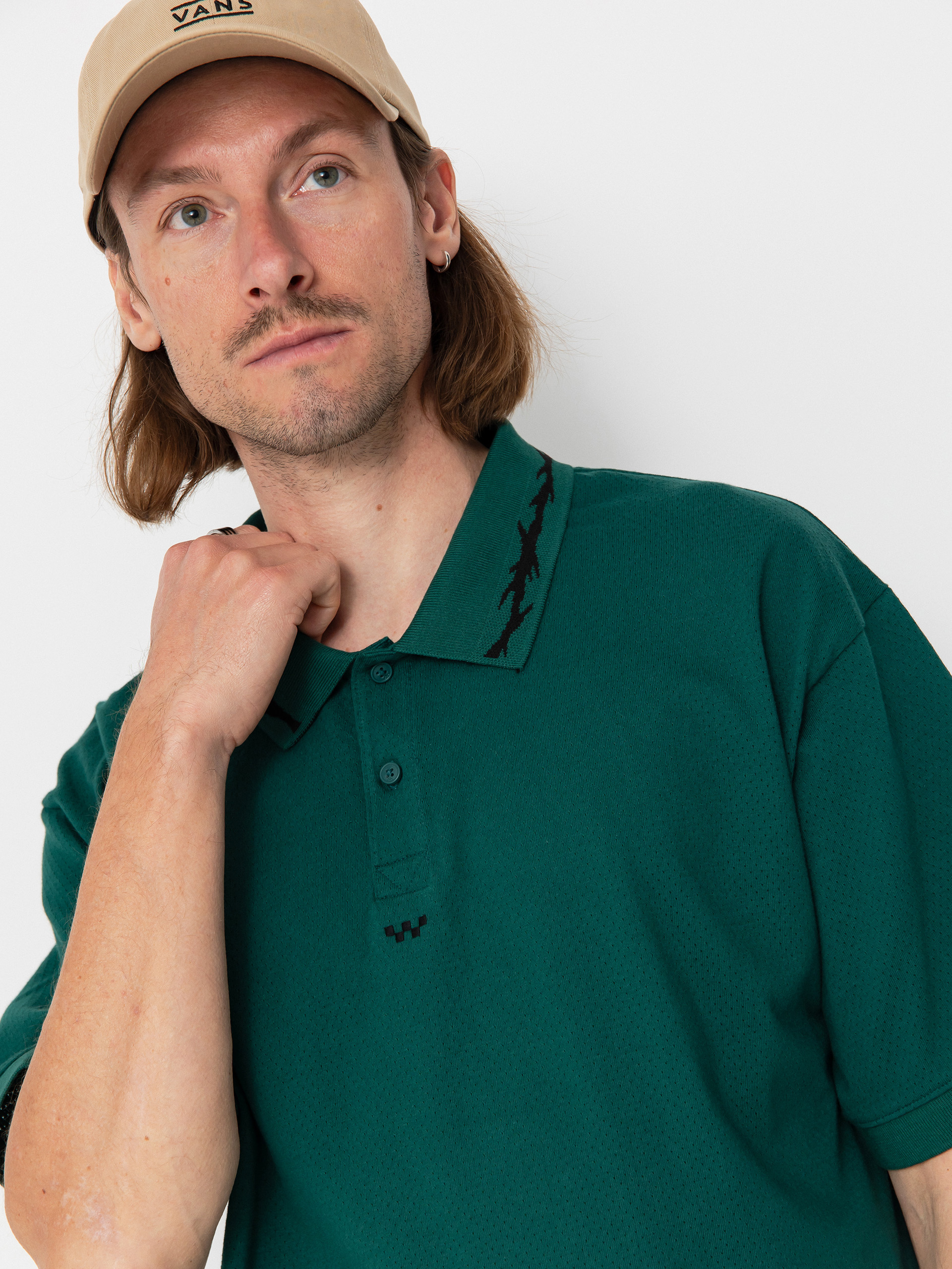 T-shirt Vans Skate Mesh Polo (rain forest)