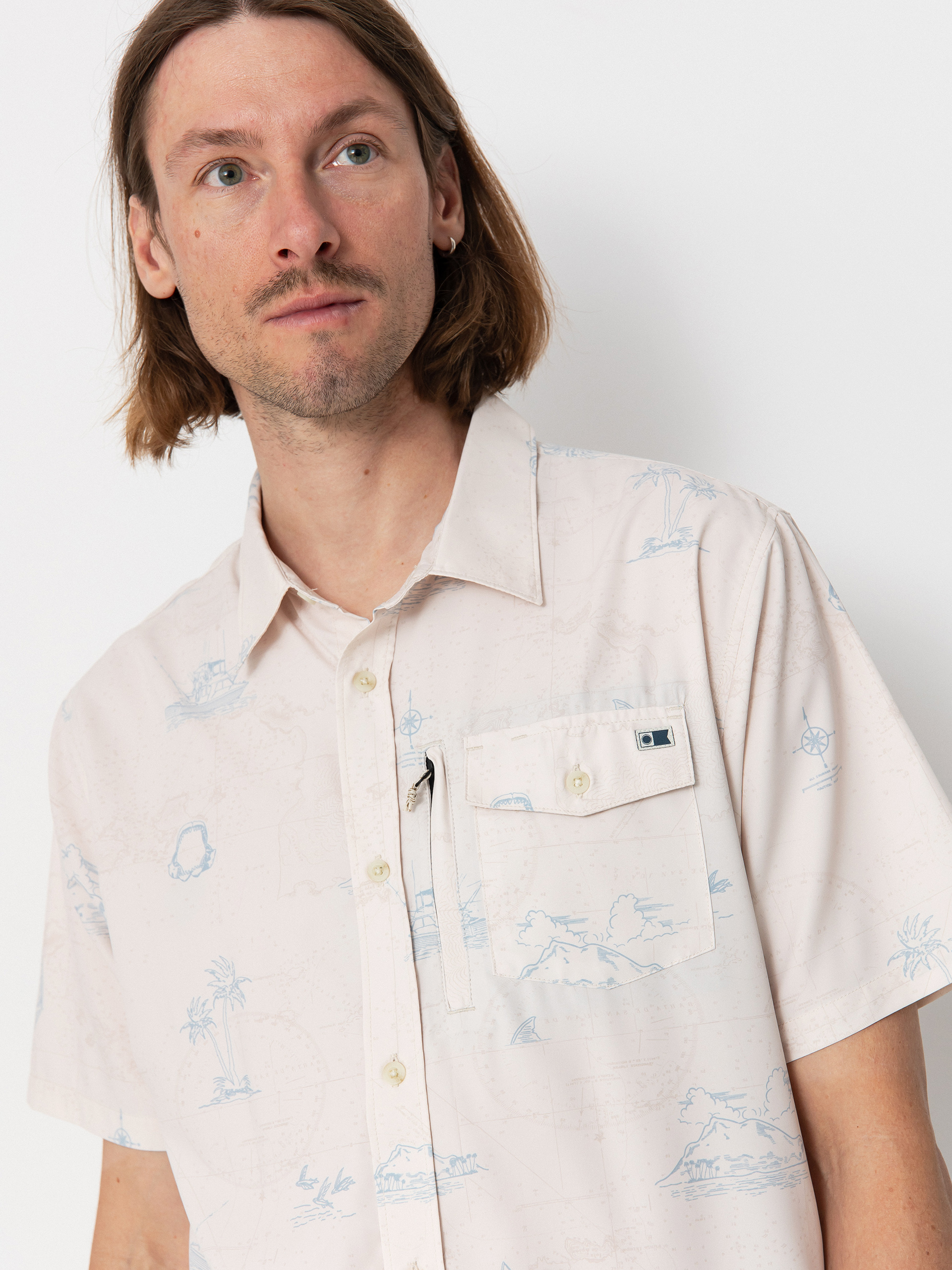 Koszula Salty Crew Helmsman Uv Button Up (oyster)