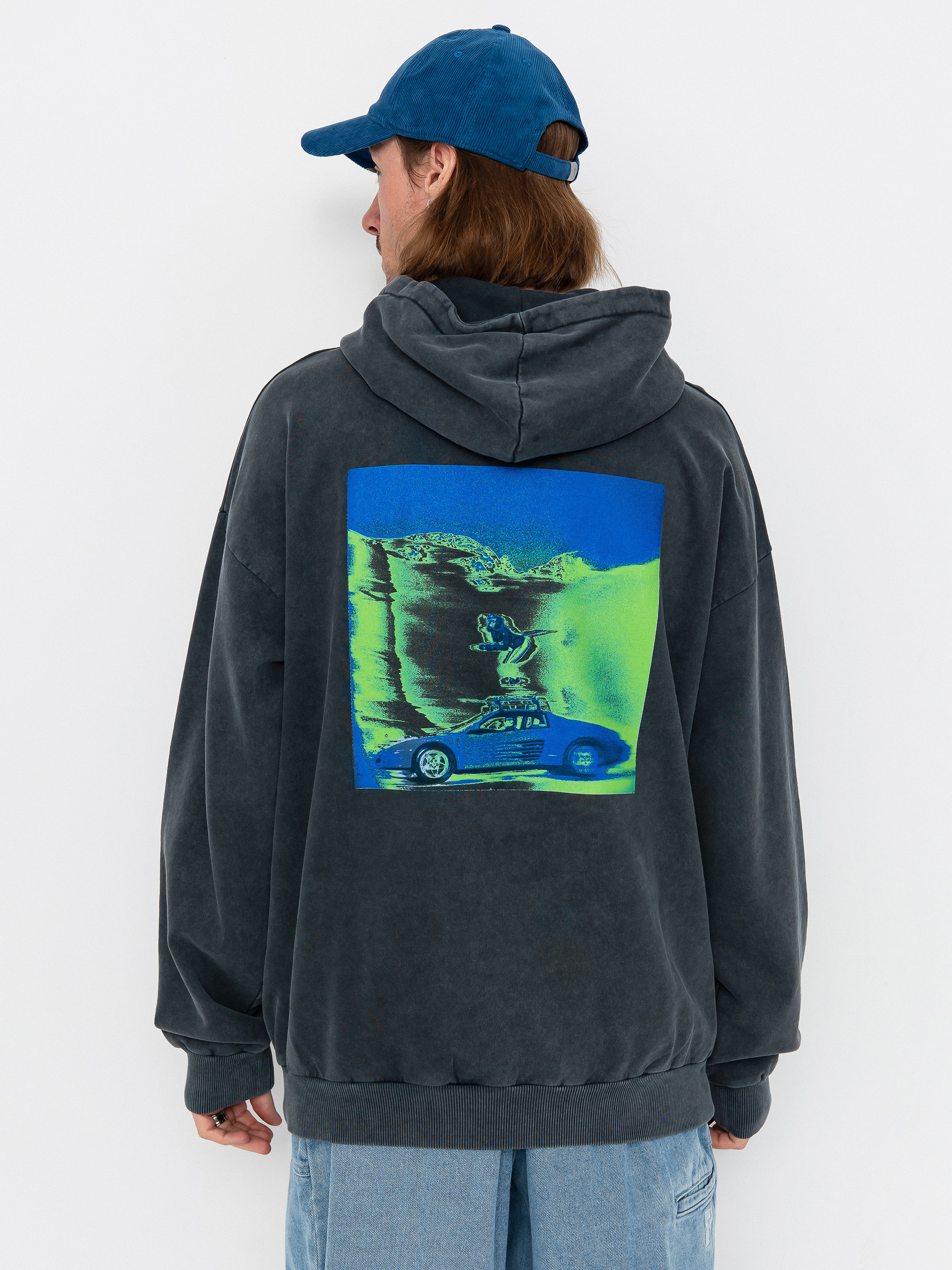 Bluza z kapturem Beyond Medals Acid Ski HD (black)