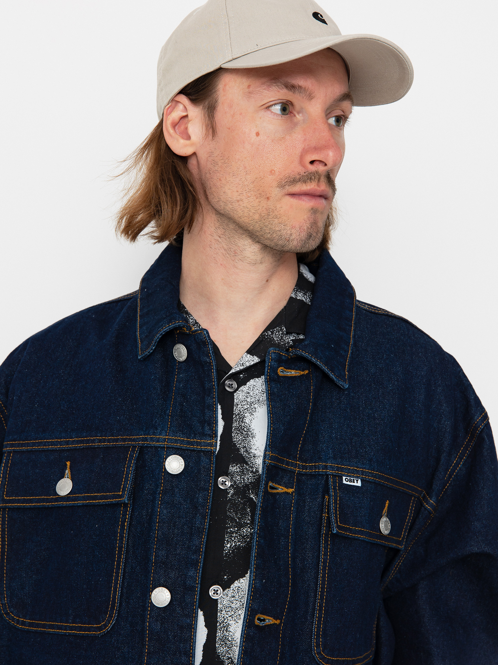 Kurtka OBEY Opena Jacket (rinse indigo)