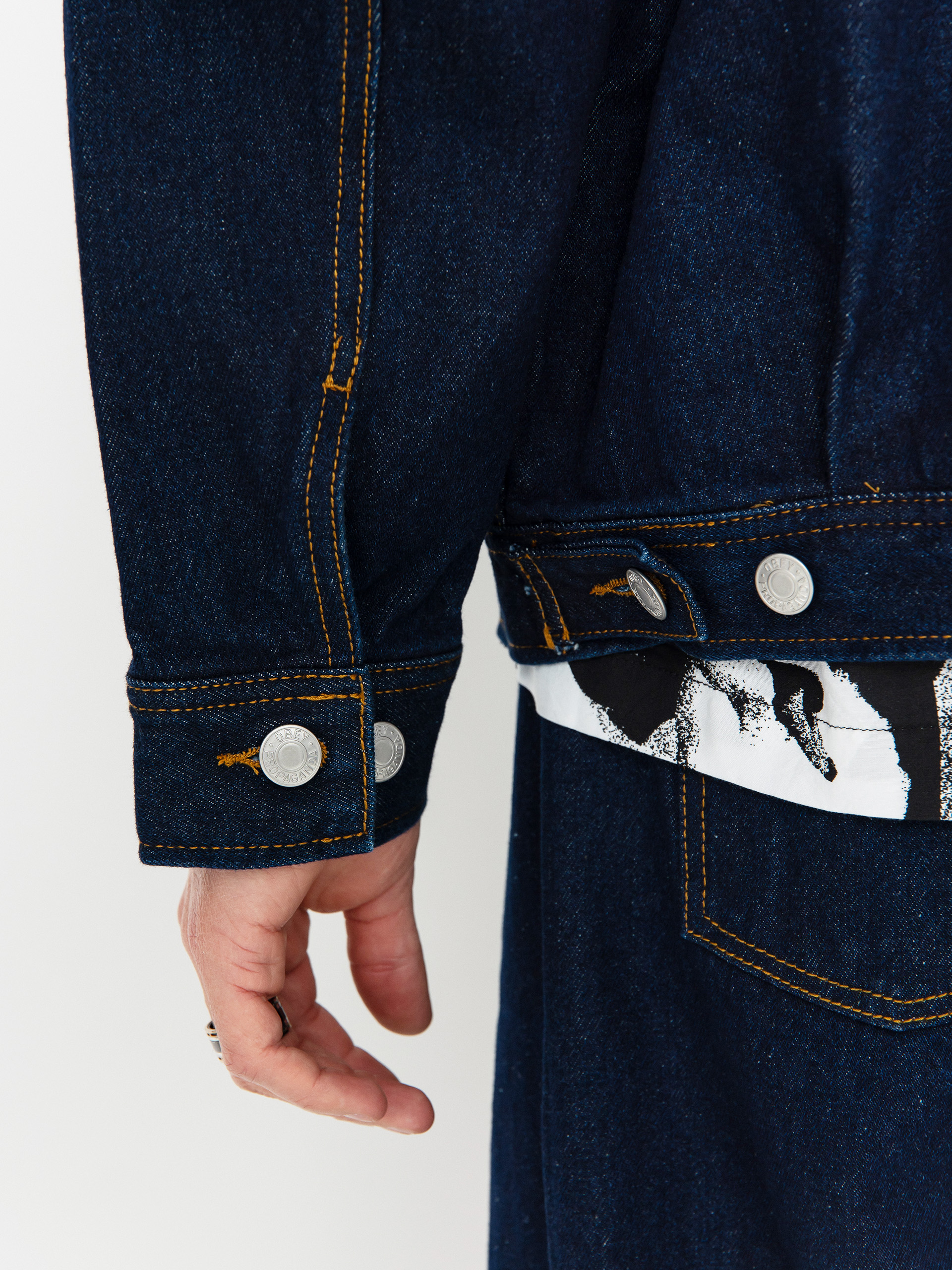 Kurtka OBEY Opena Jacket (rinse indigo)