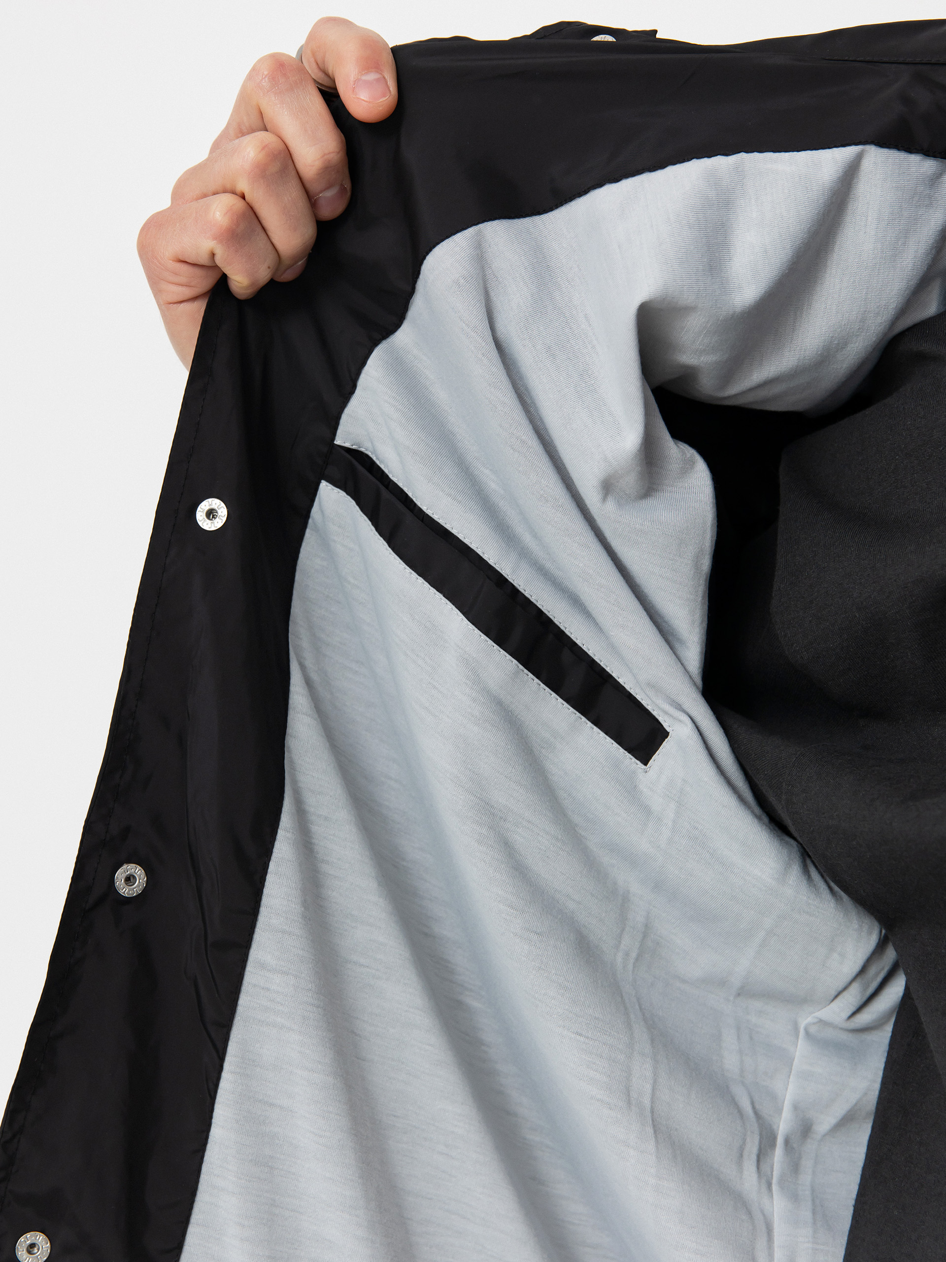 Kurtka Poetic Collective Burning Skull Coach (black)