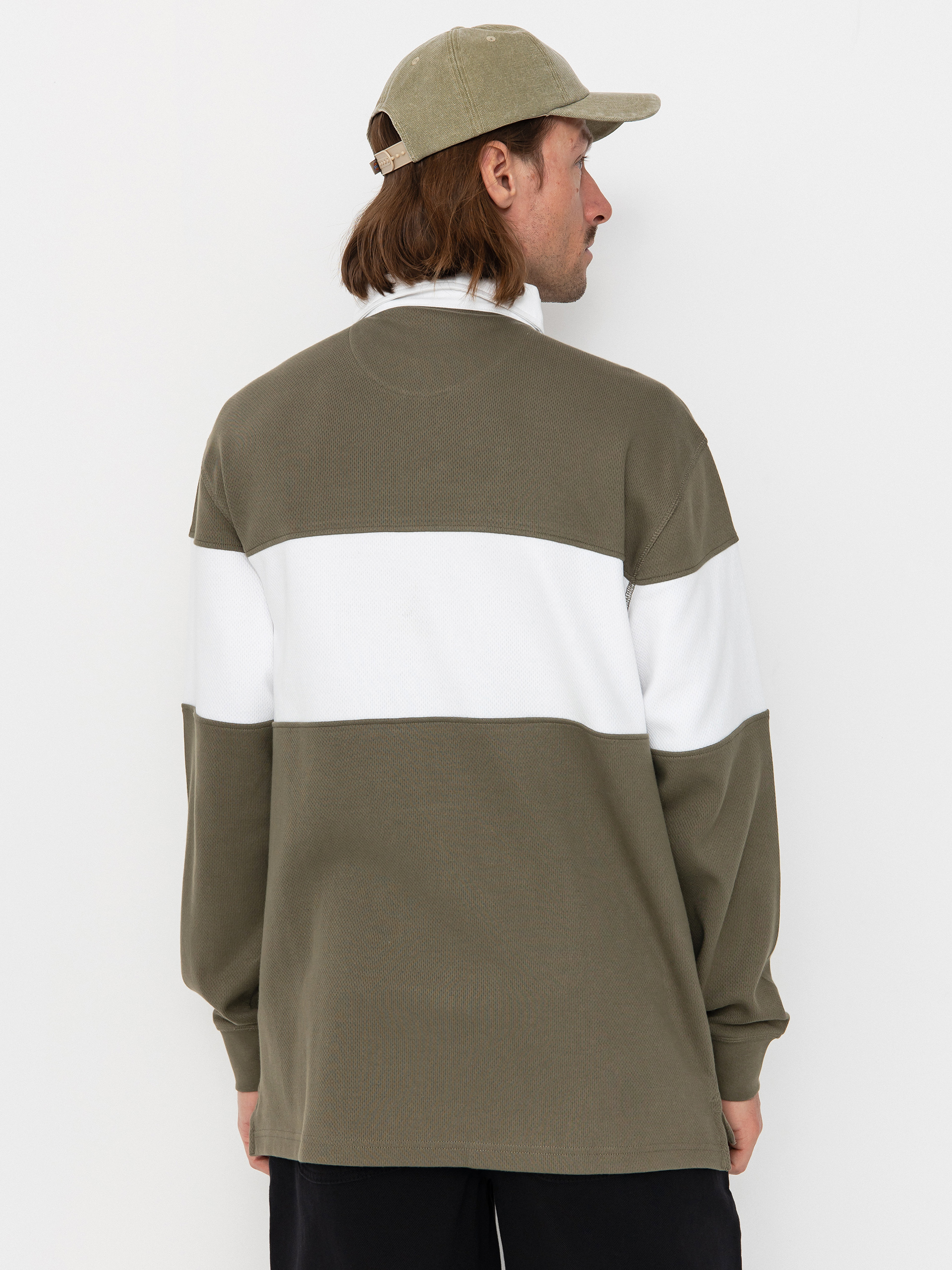 Longsleeve DC Half Time Polo (vetiver)