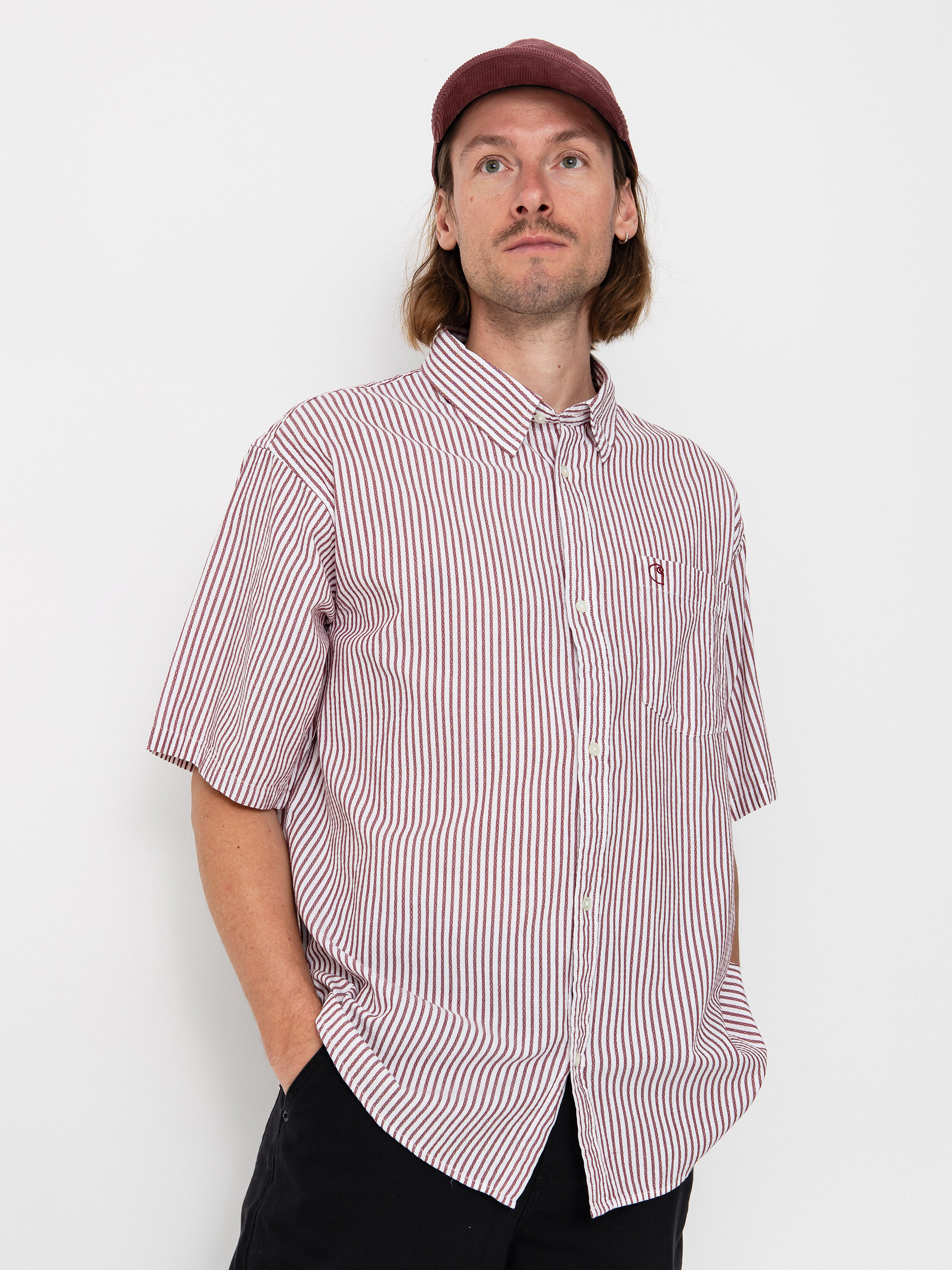 Koszula Carhartt WIP Phelps (phelps stripe/mulberry)