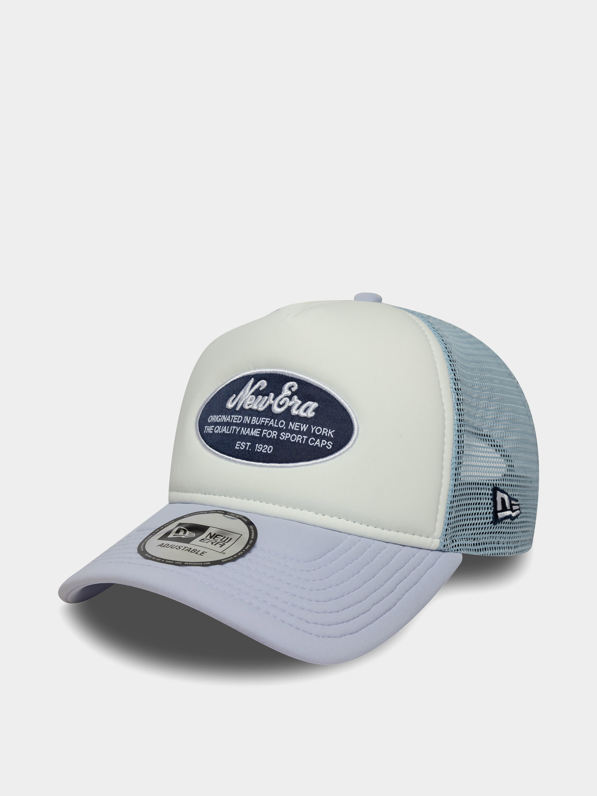 Czapka z daszkiem New Era Oval Foam Patch Trucker (white/violet)
