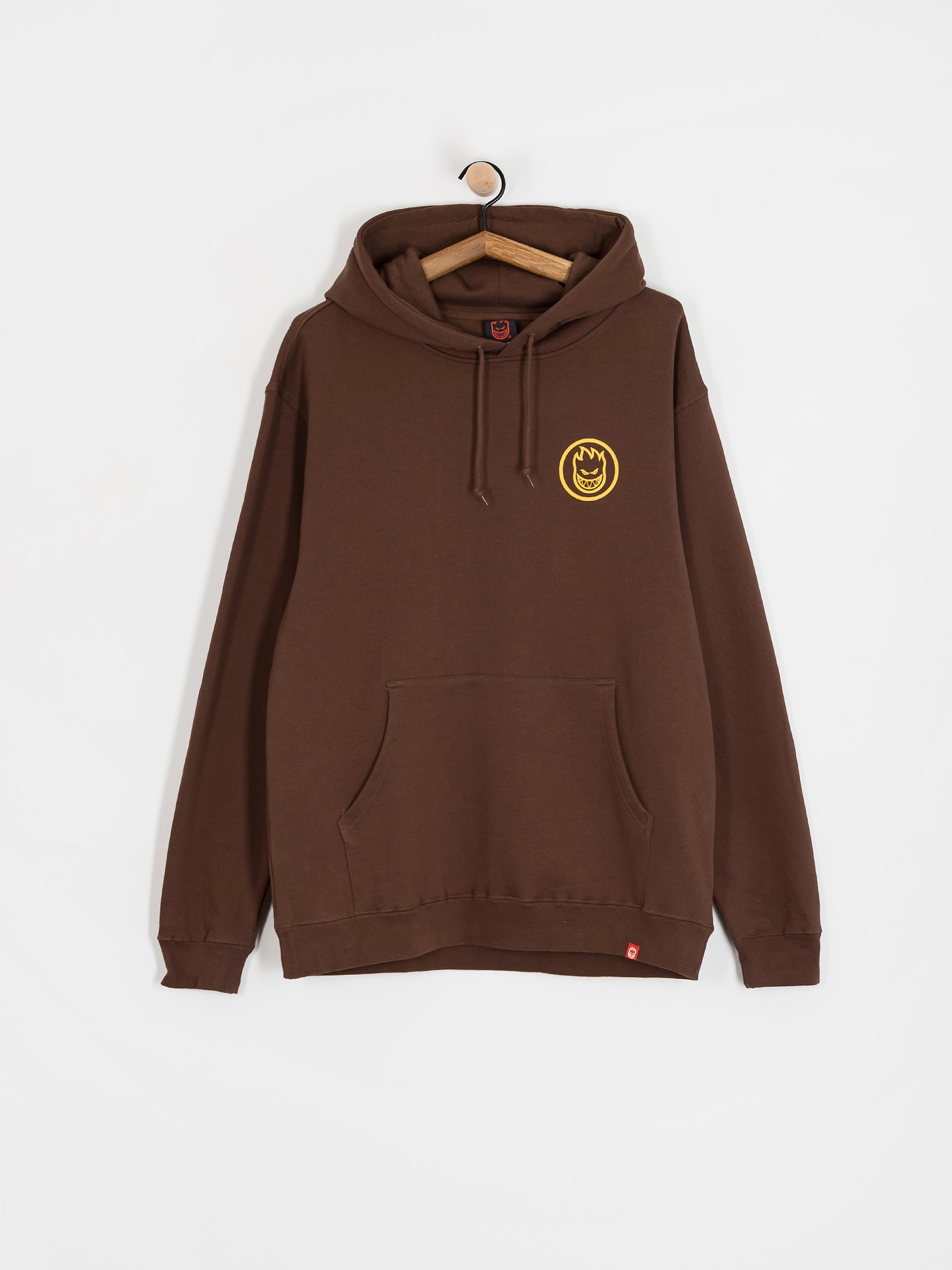 Bluza z kapturem Spitfire Classic Swirl HD (brown w/gold prints)