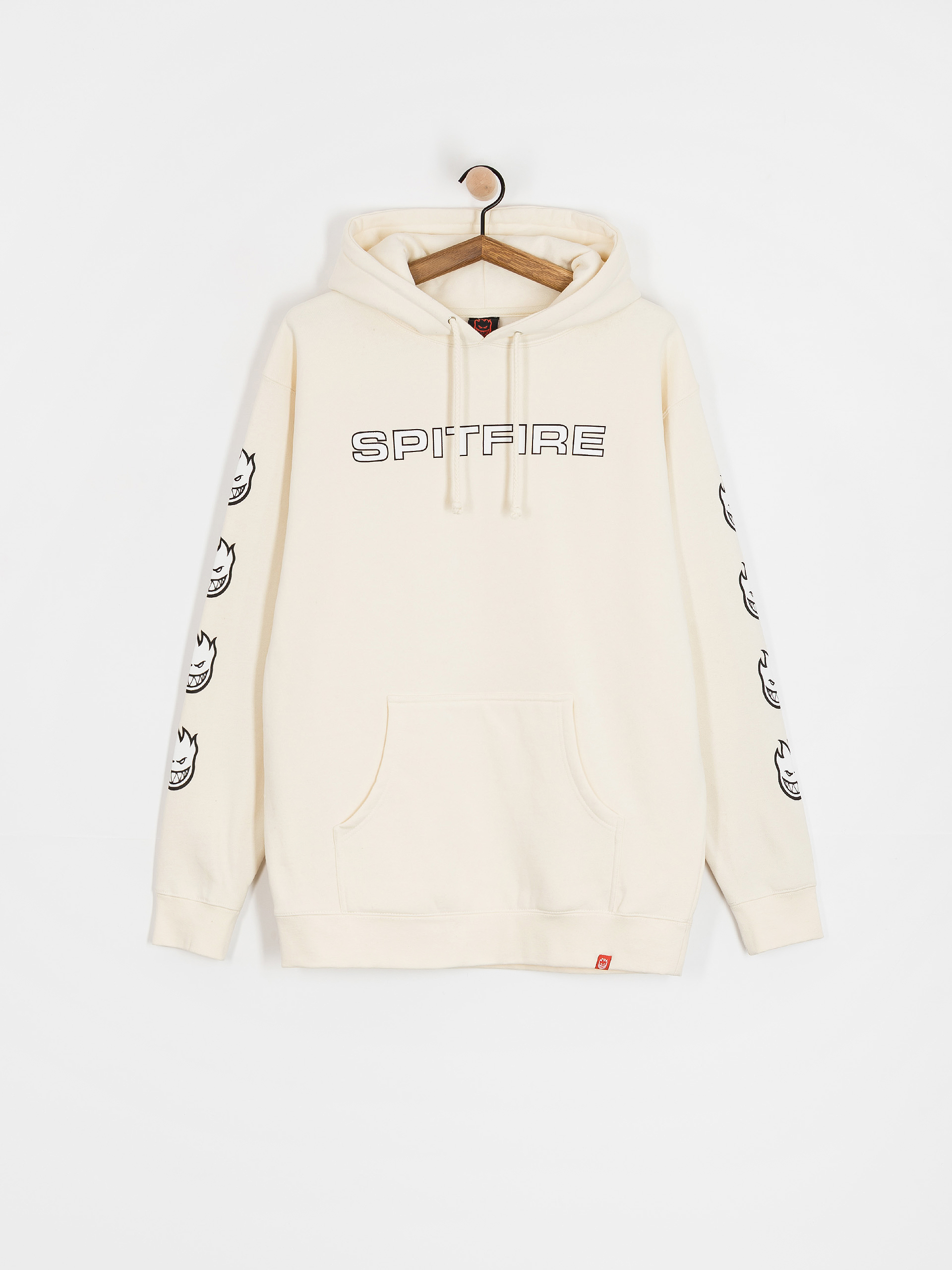 Bluza z kapturem Spitfire Classic 87 Bighead Fill Sleeve HD (bone w/black&white prints)