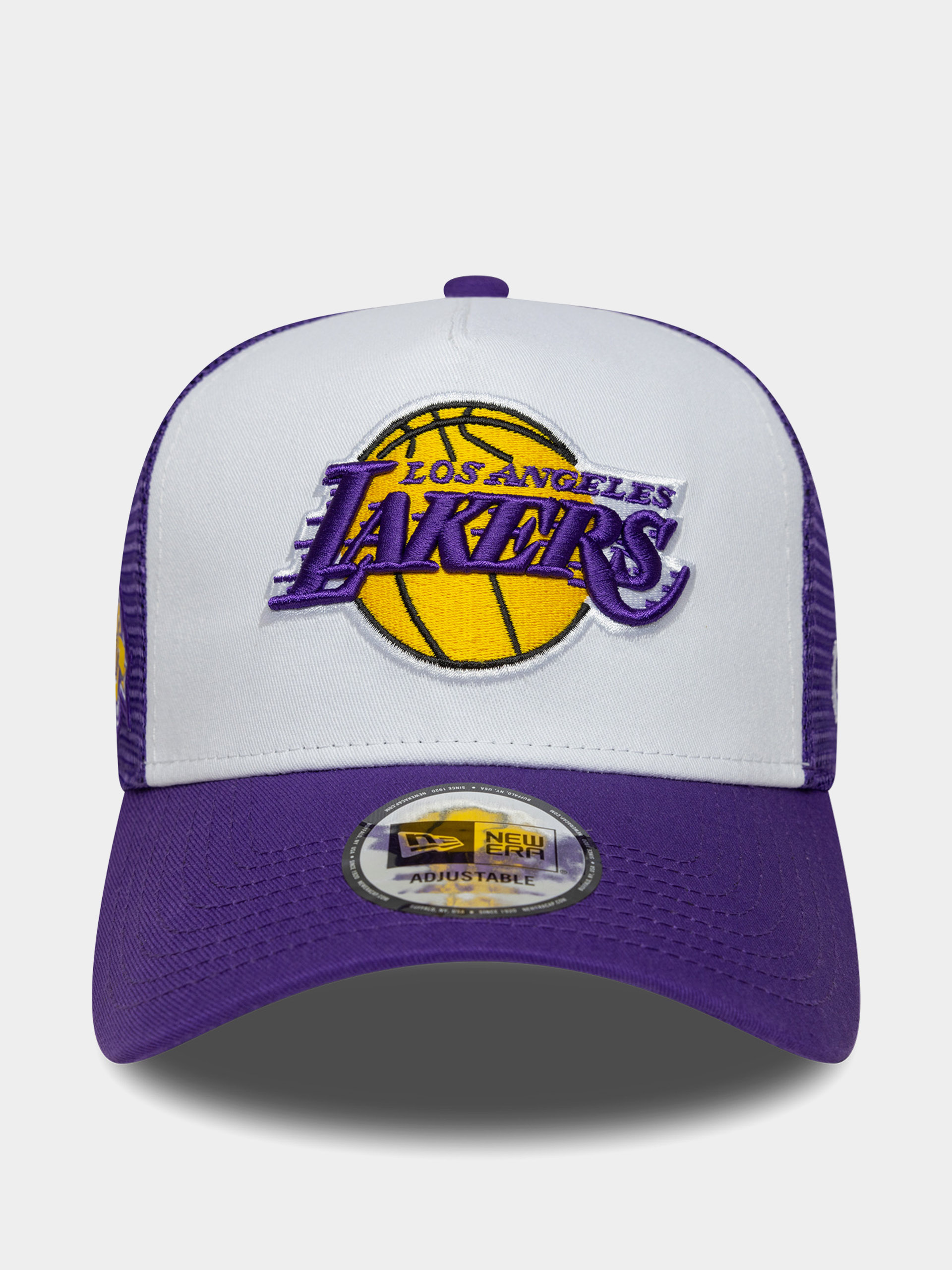 Czapka z daszkiem New Era NBA Side Patch Trucker Los Angeles Lakers (violet/white)
