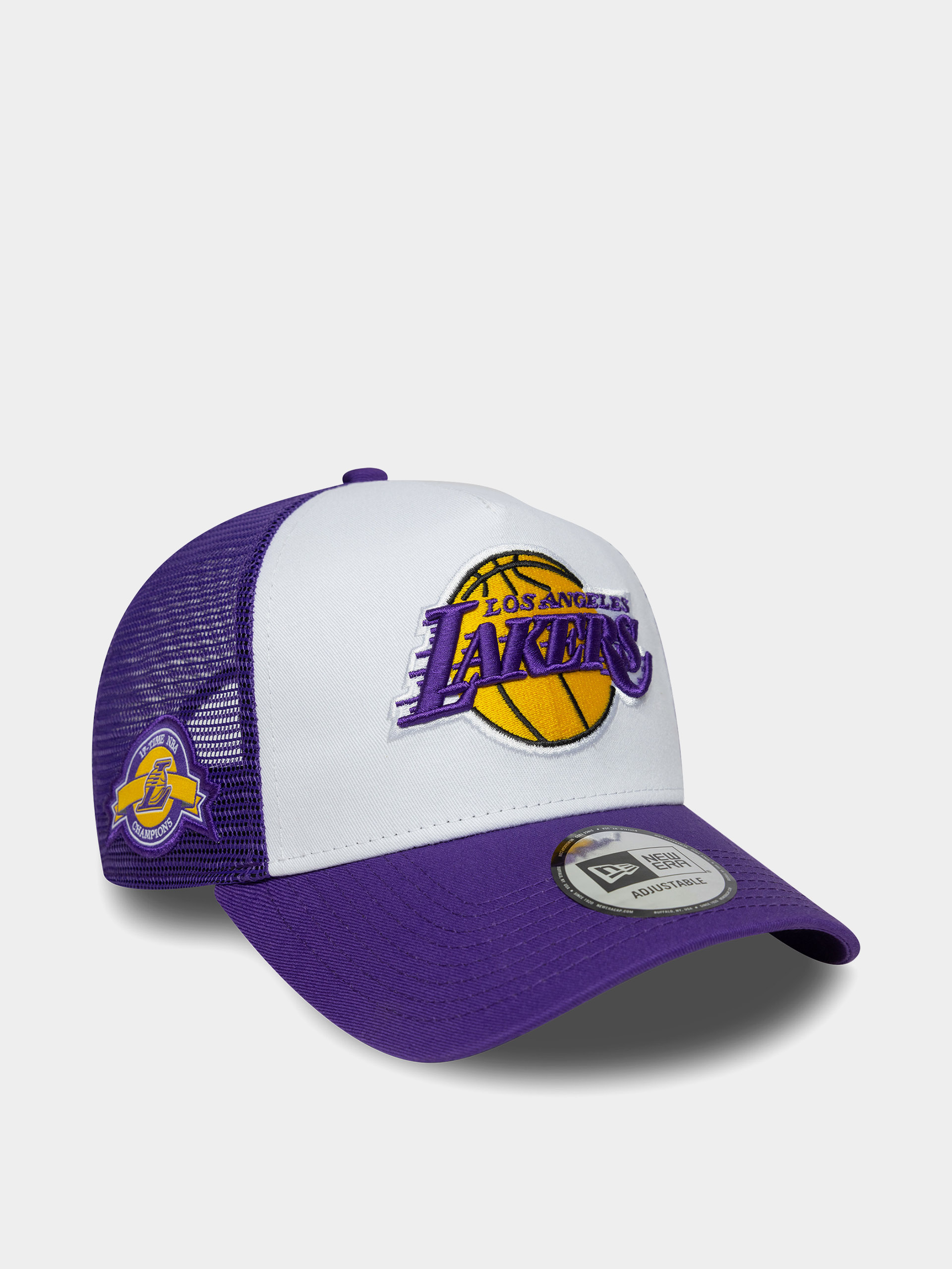 Czapka z daszkiem New Era NBA Side Patch Trucker Los Angeles Lakers (violet/white)