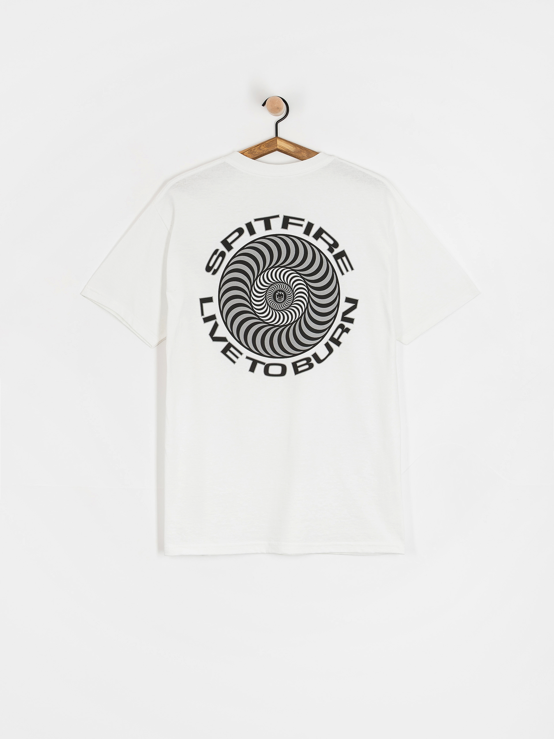 T-shirt Spitfire Live To Burn Classic (white)