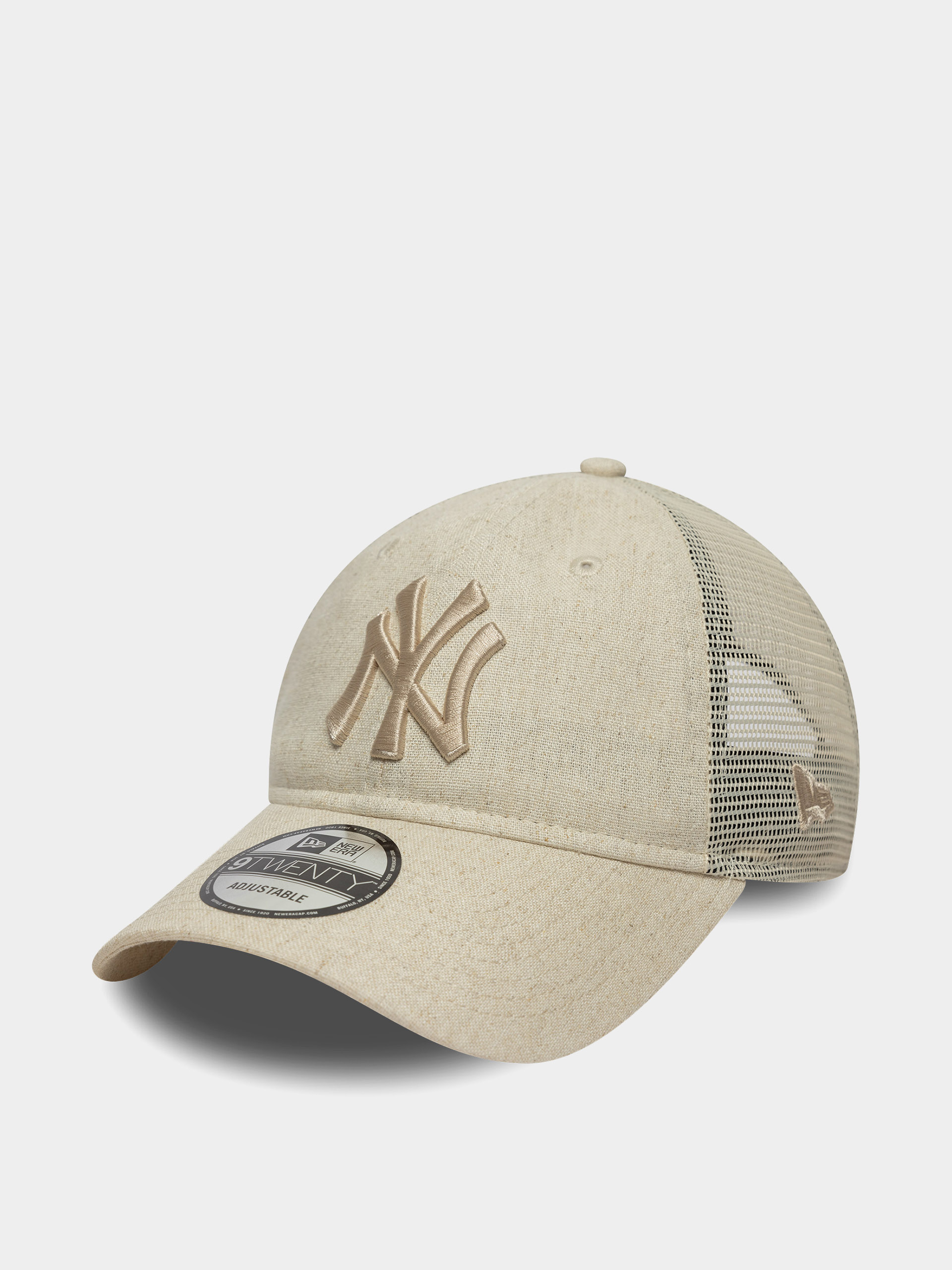 Czapka z daszkiem New Era Linen 9Twenty Trucker New York Yankees (stone)