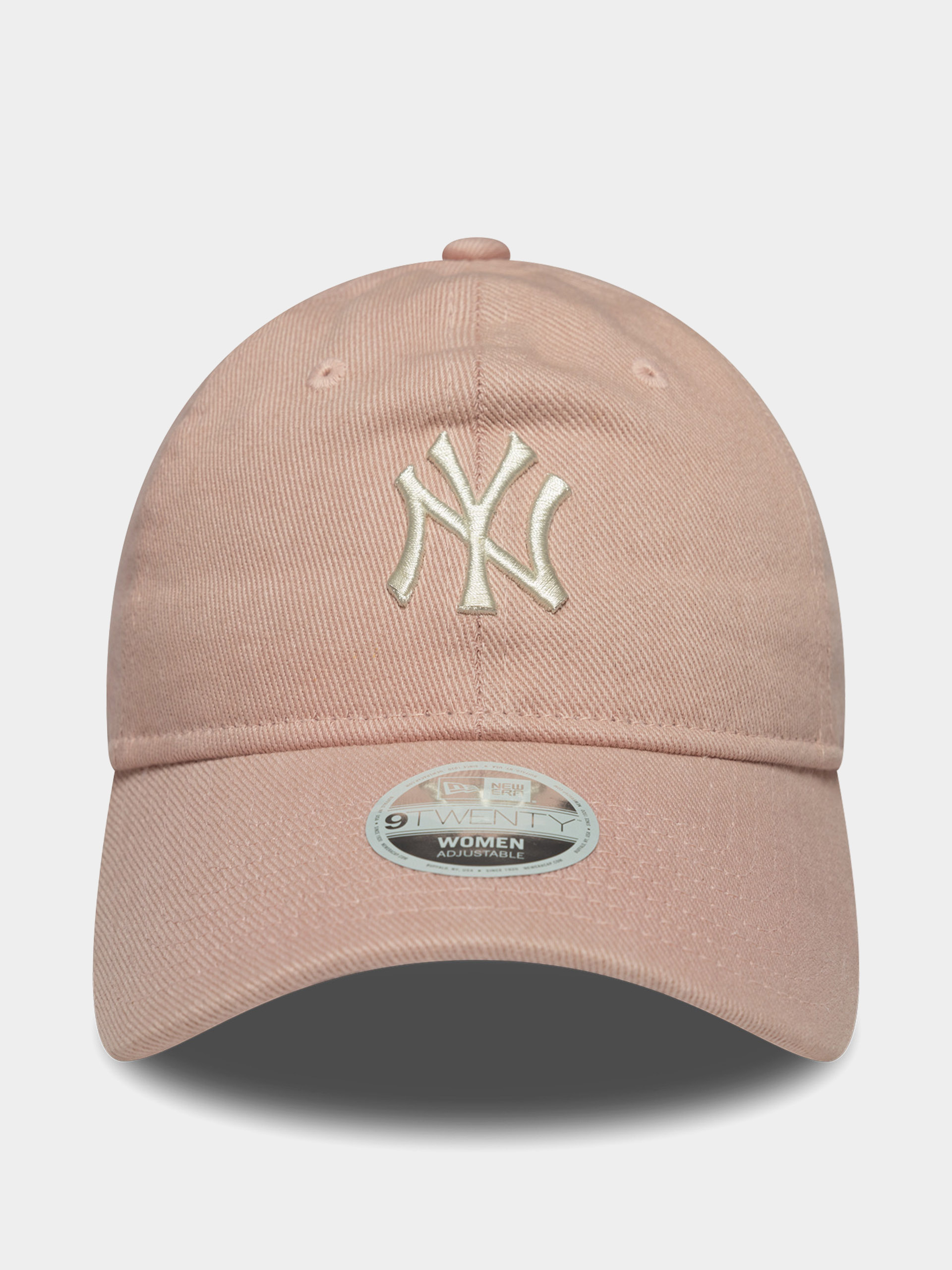 Czapka z daszkiem New Era Dye Denim 9Twenty New York Yankees Wmn (pink rose)