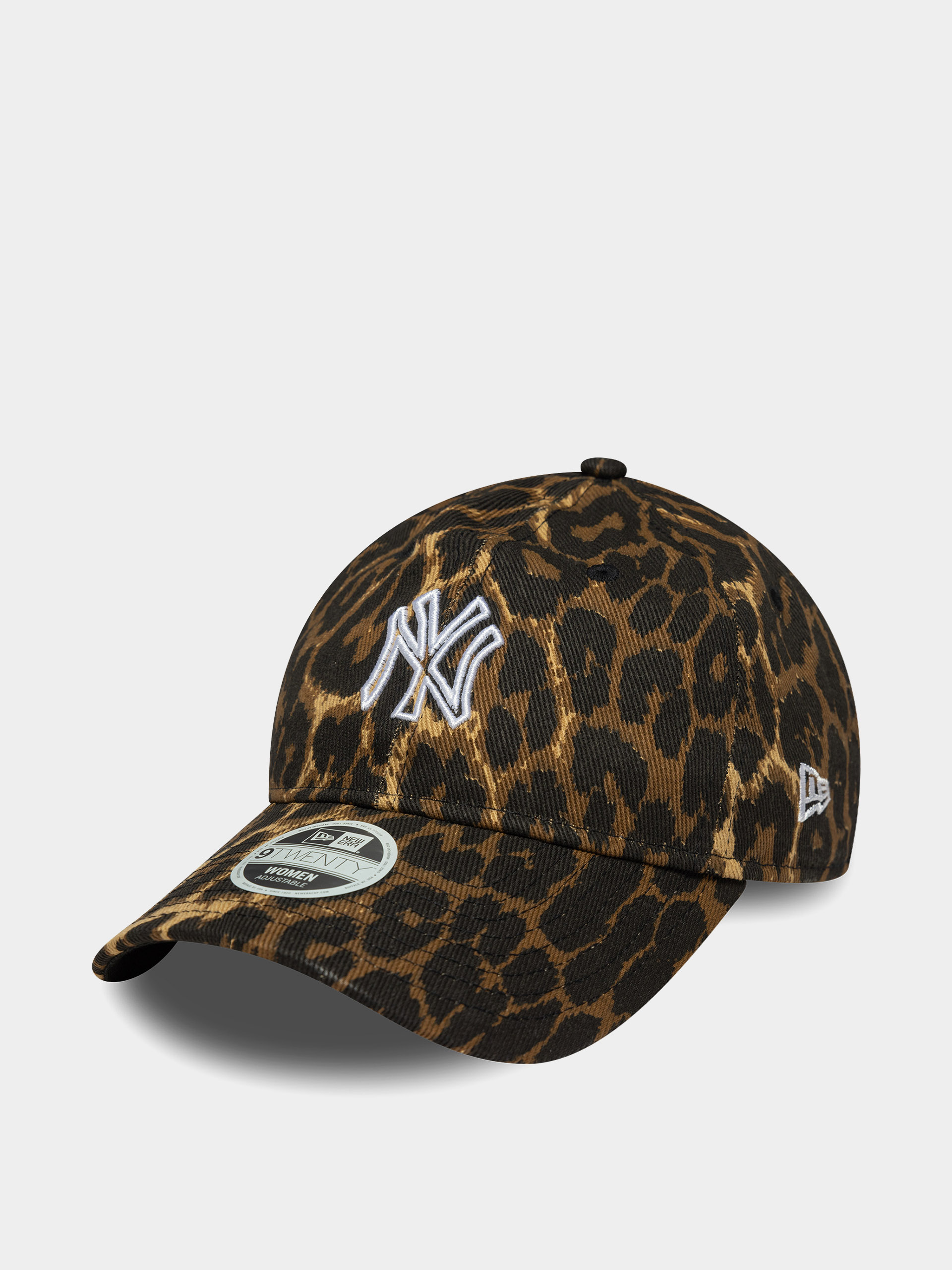 Czapka z daszkiem New Era Outline Leopard 9Twenty New York Yankees Wmn (black camo)