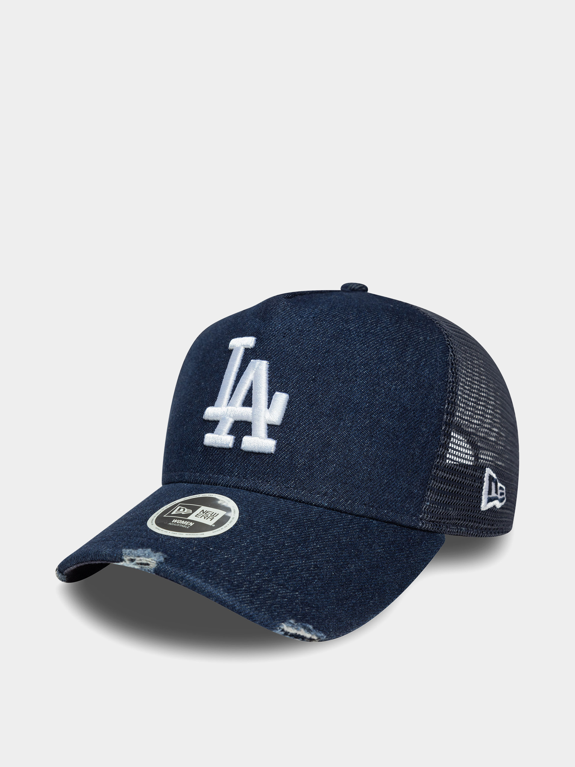 Czapka z daszkiem New Era Denim Trucker Los Angeles Dodgers Wmn (navy)