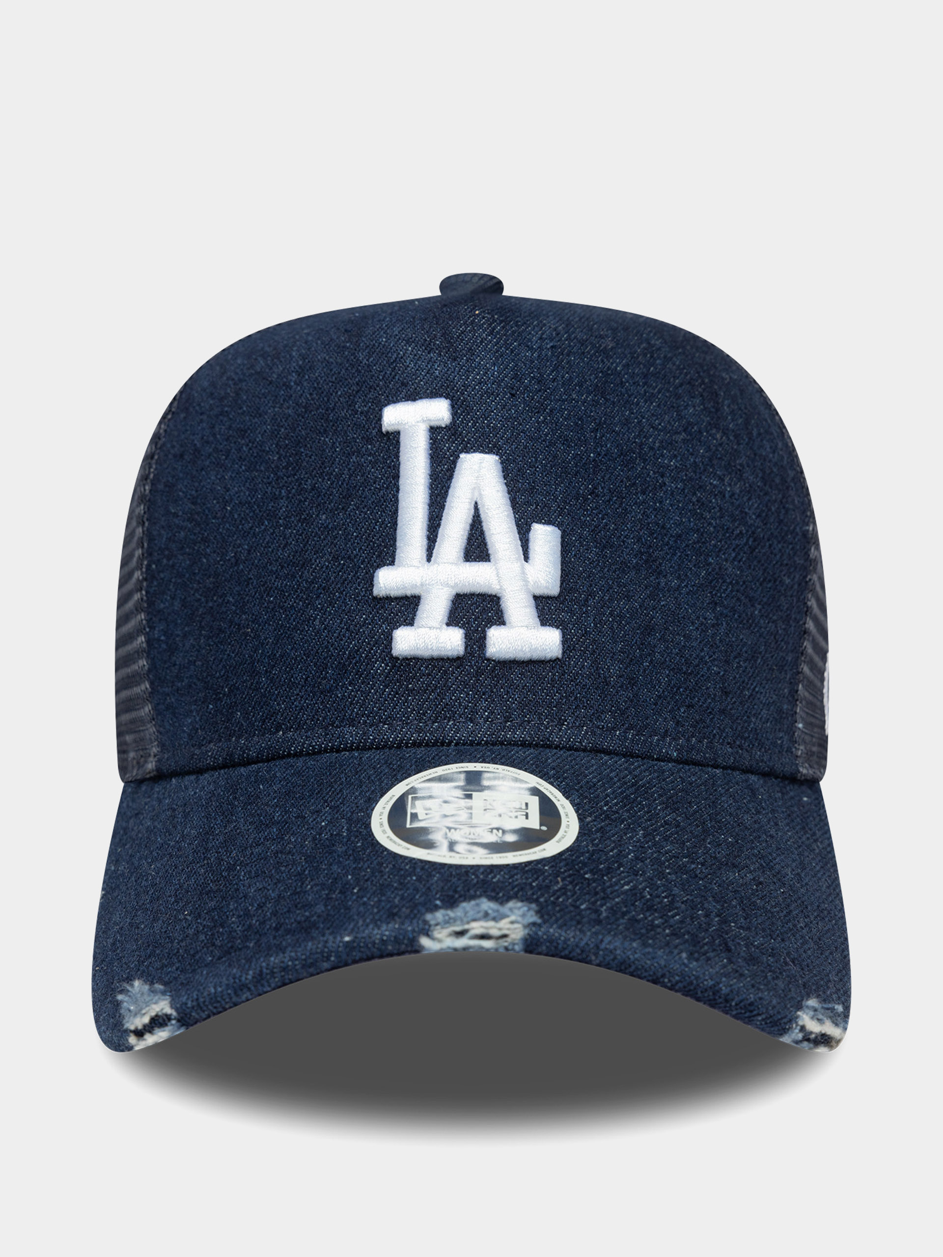 Czapka z daszkiem New Era Denim Trucker Los Angeles Dodgers Wmn (navy)