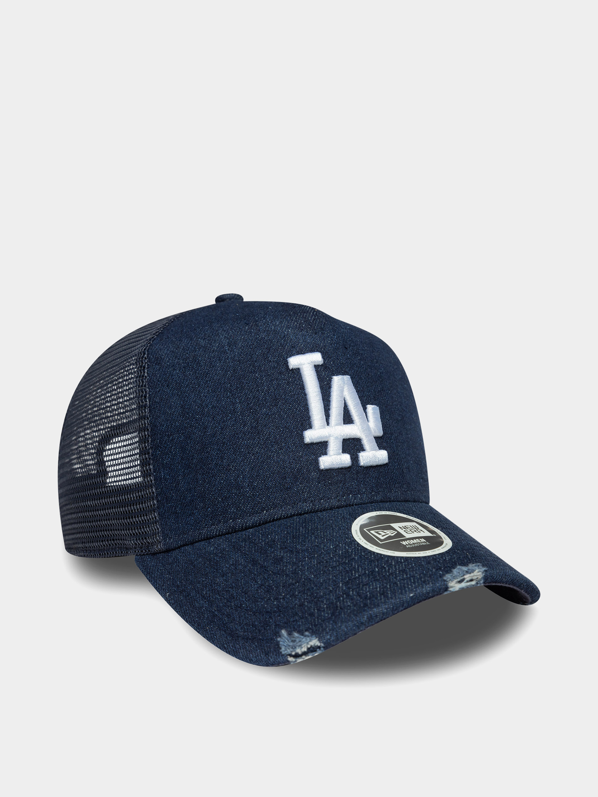 Czapka z daszkiem New Era Denim Trucker Los Angeles Dodgers Wmn (navy)