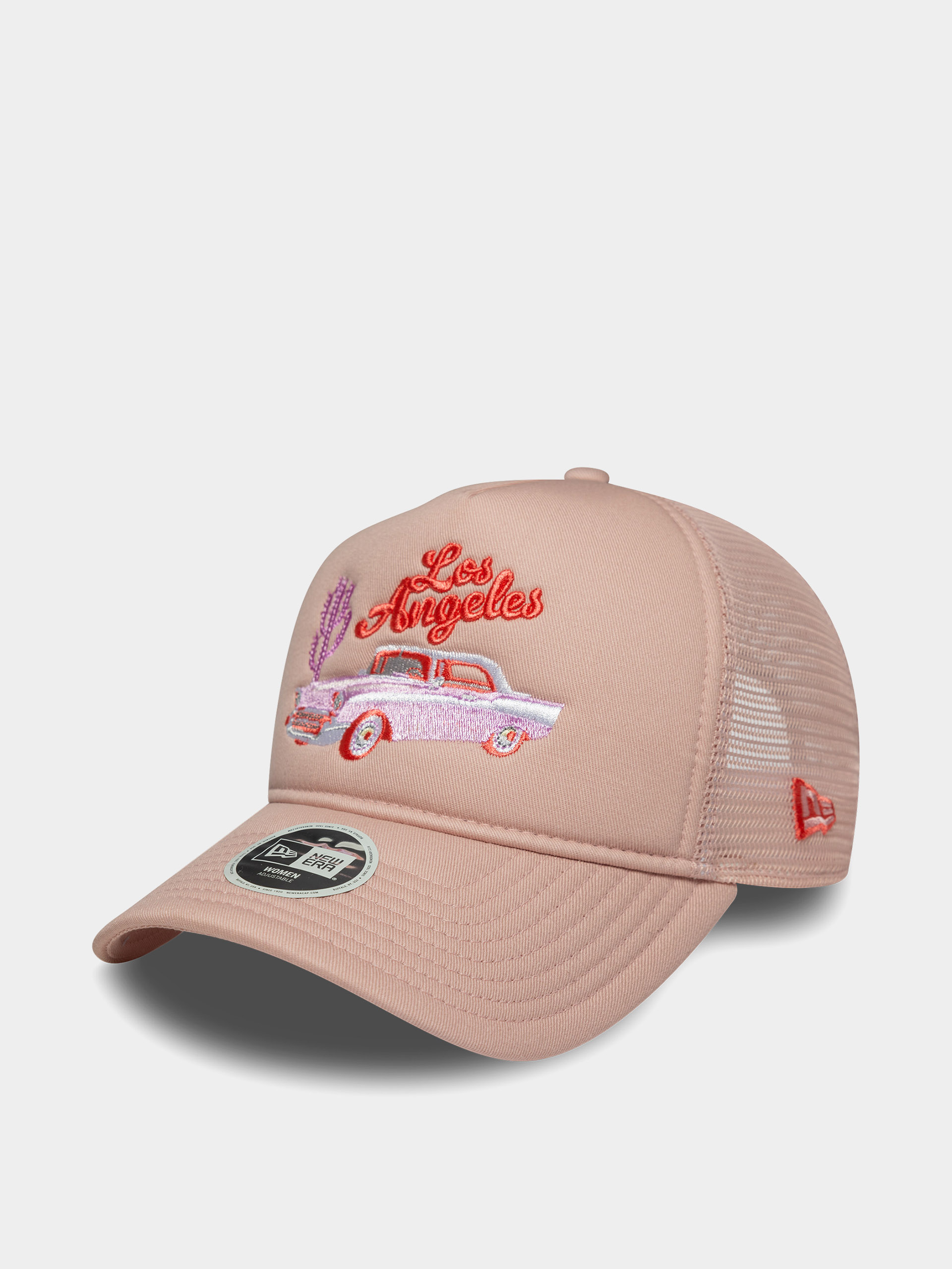 Czapka z daszkiem New Era Western Trucker Wmn (pink rose)