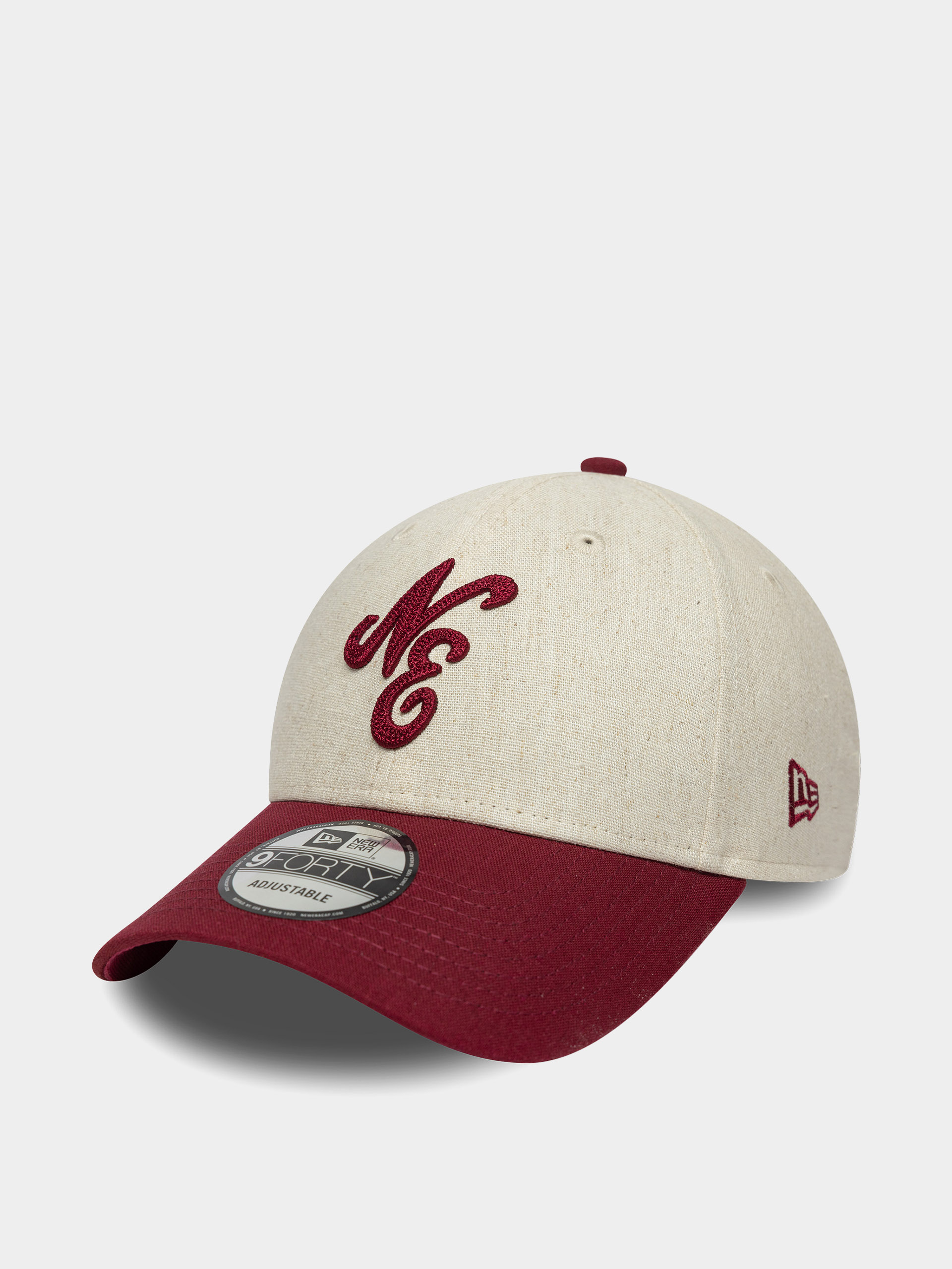 Czapka z daszkiem New Era Linen 9Forty Ne (red/chalk)