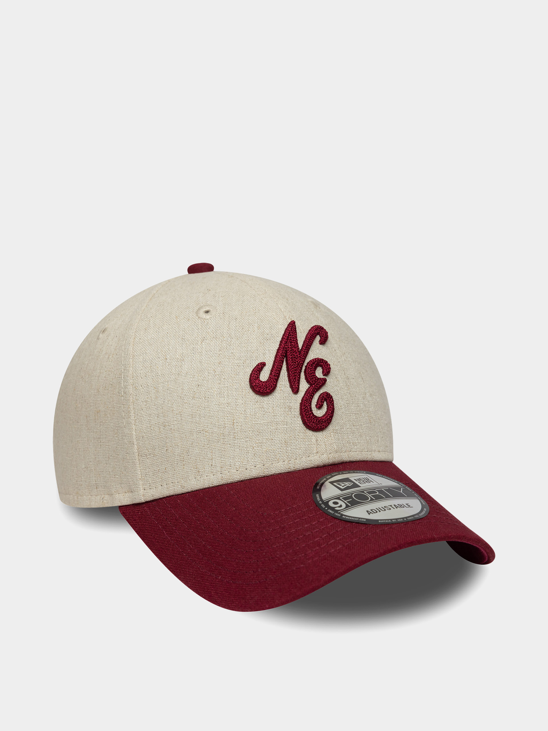 Czapka z daszkiem New Era Linen 9Forty Ne (red/chalk)