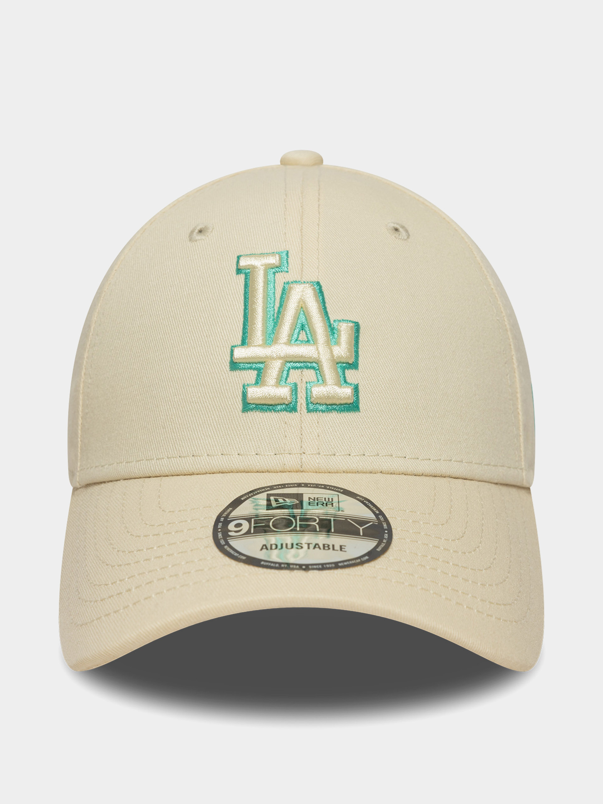 Czapka z daszkiem New Era Team Outline 9Forty Los Angeles Dodgers (cream)