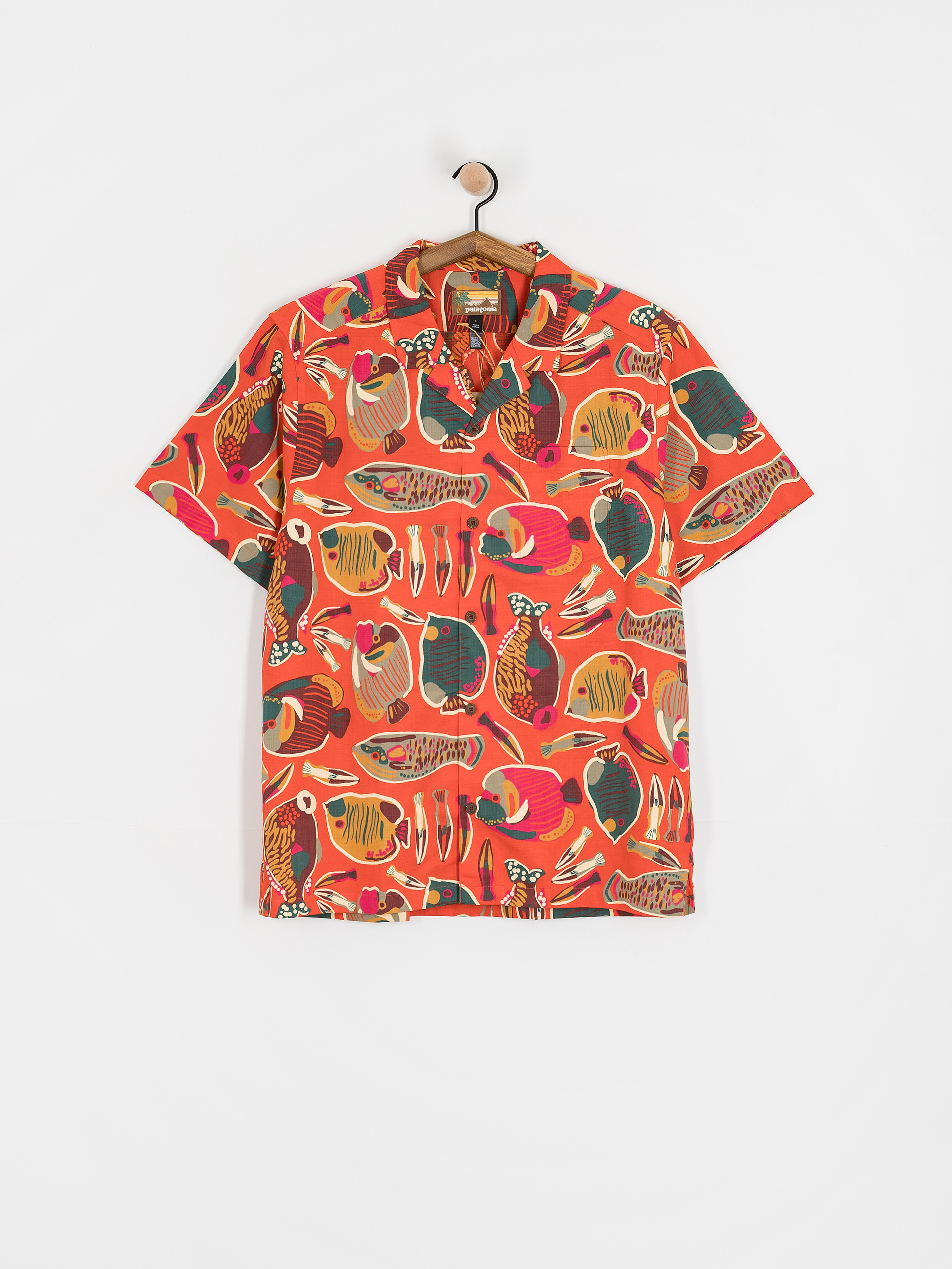 Koszula Patagonia Tidal Threads Camp (wrasse/pollinator orange)