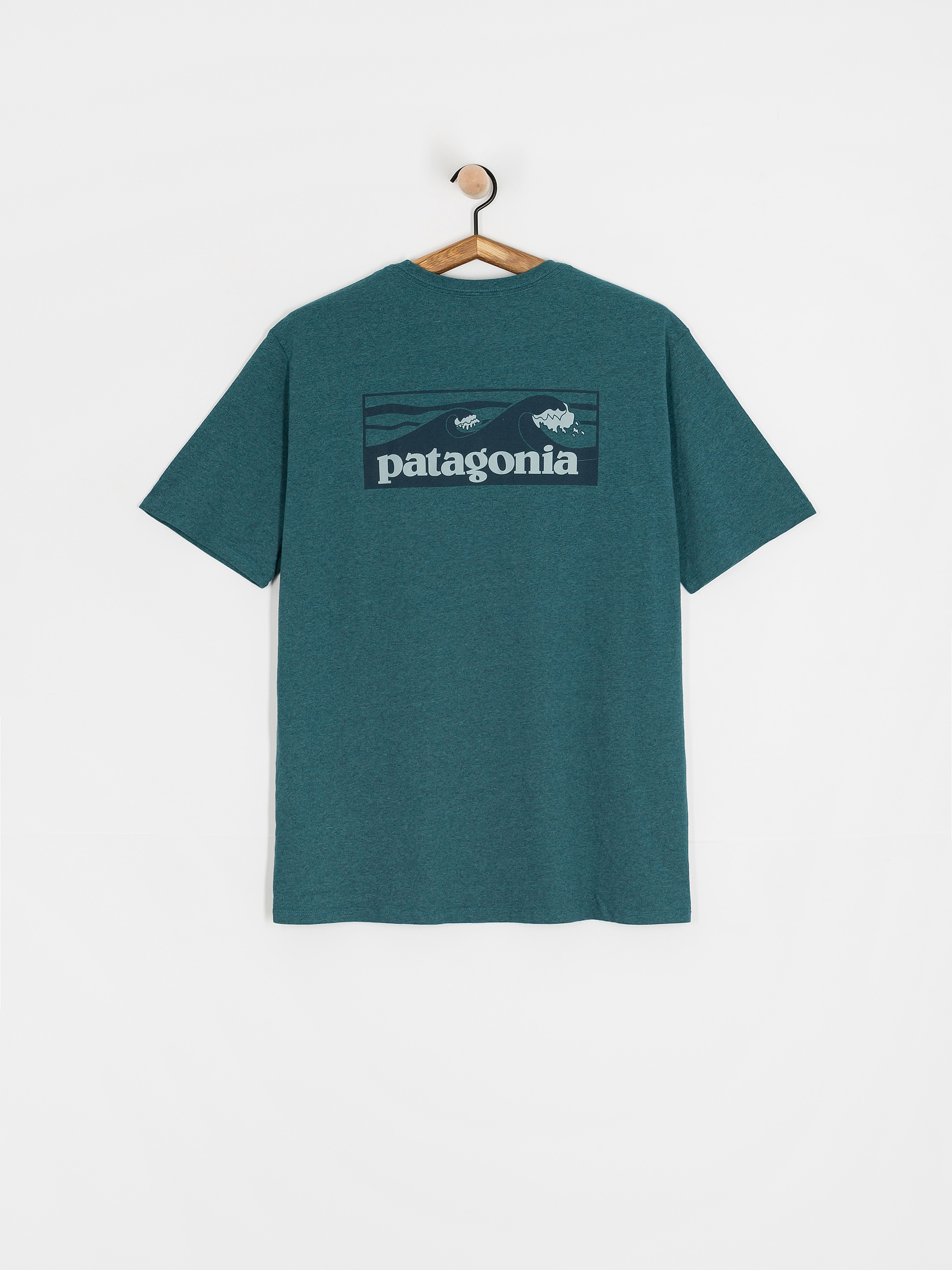 T-shirt Patagonia Boardshort Logo Pocket Responsibili (wetland blue)