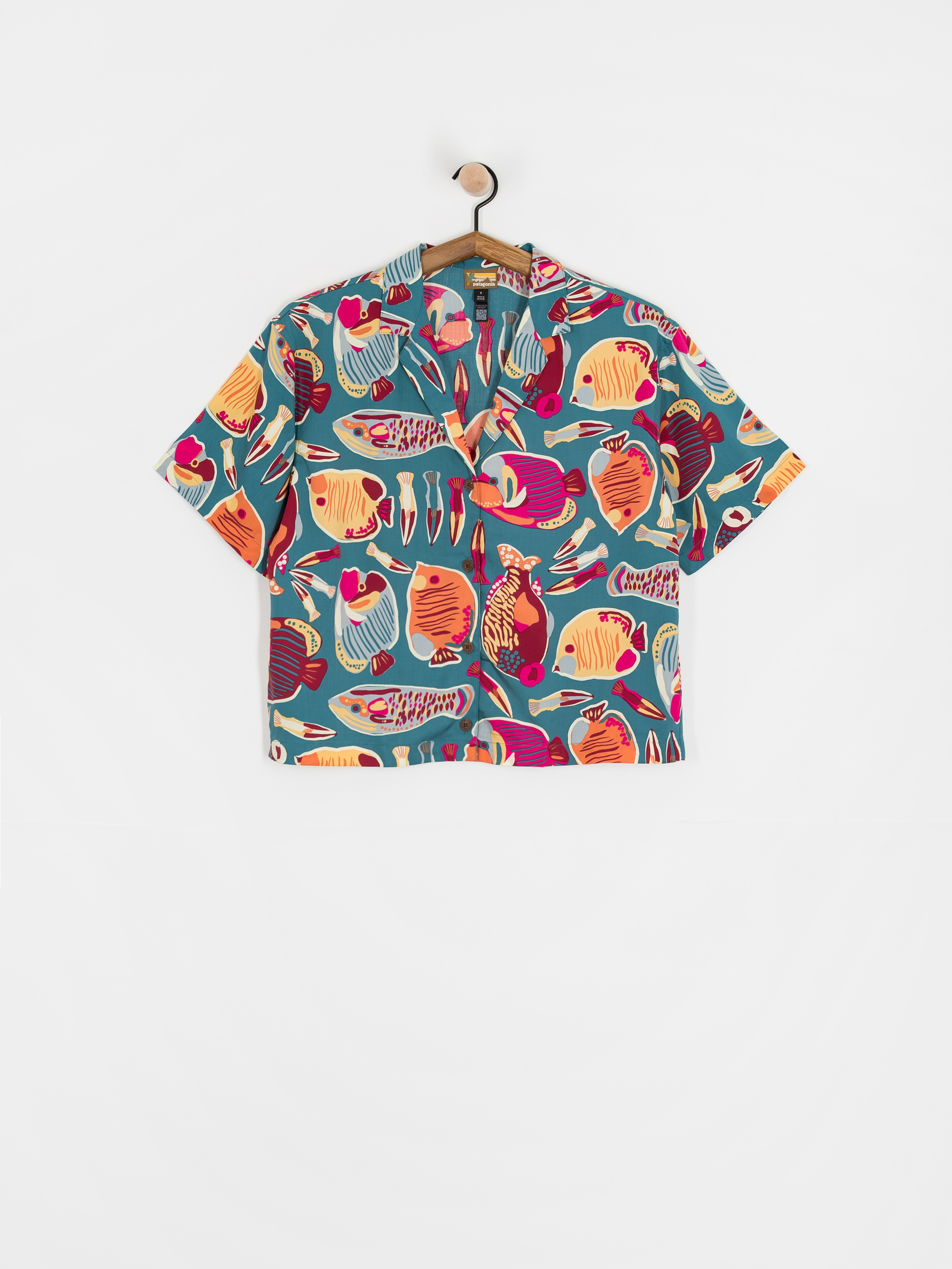 Koszula Patagonia Tidal Threads Wmn (wrasse/wetland blue)
