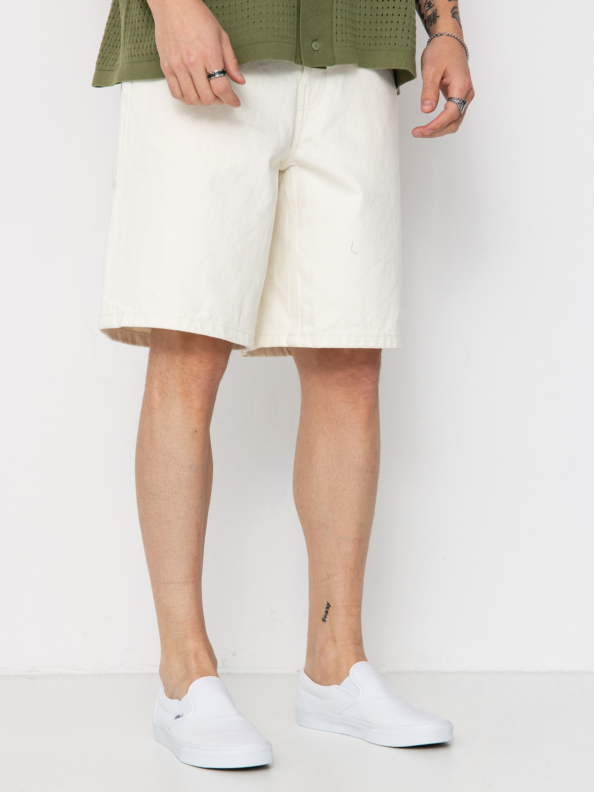 Szorty Vans Check 5 Baggy Denim (marshmallow)