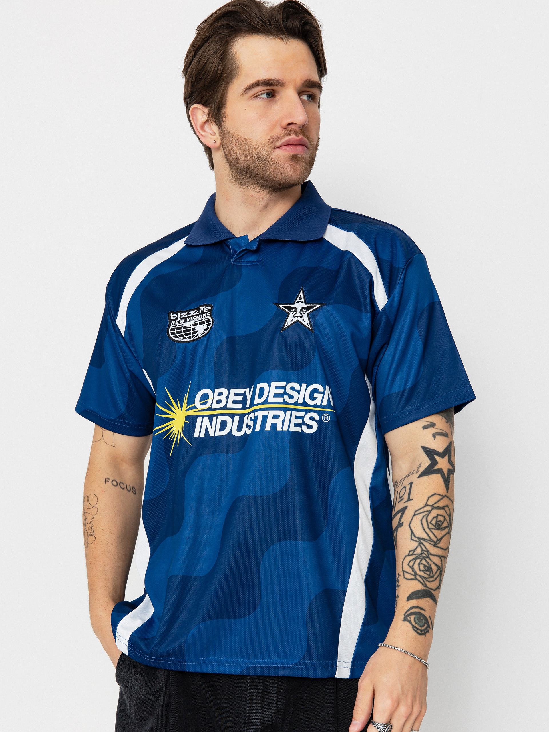 T-shirt OBEY Soccer Jersey (blue multi)