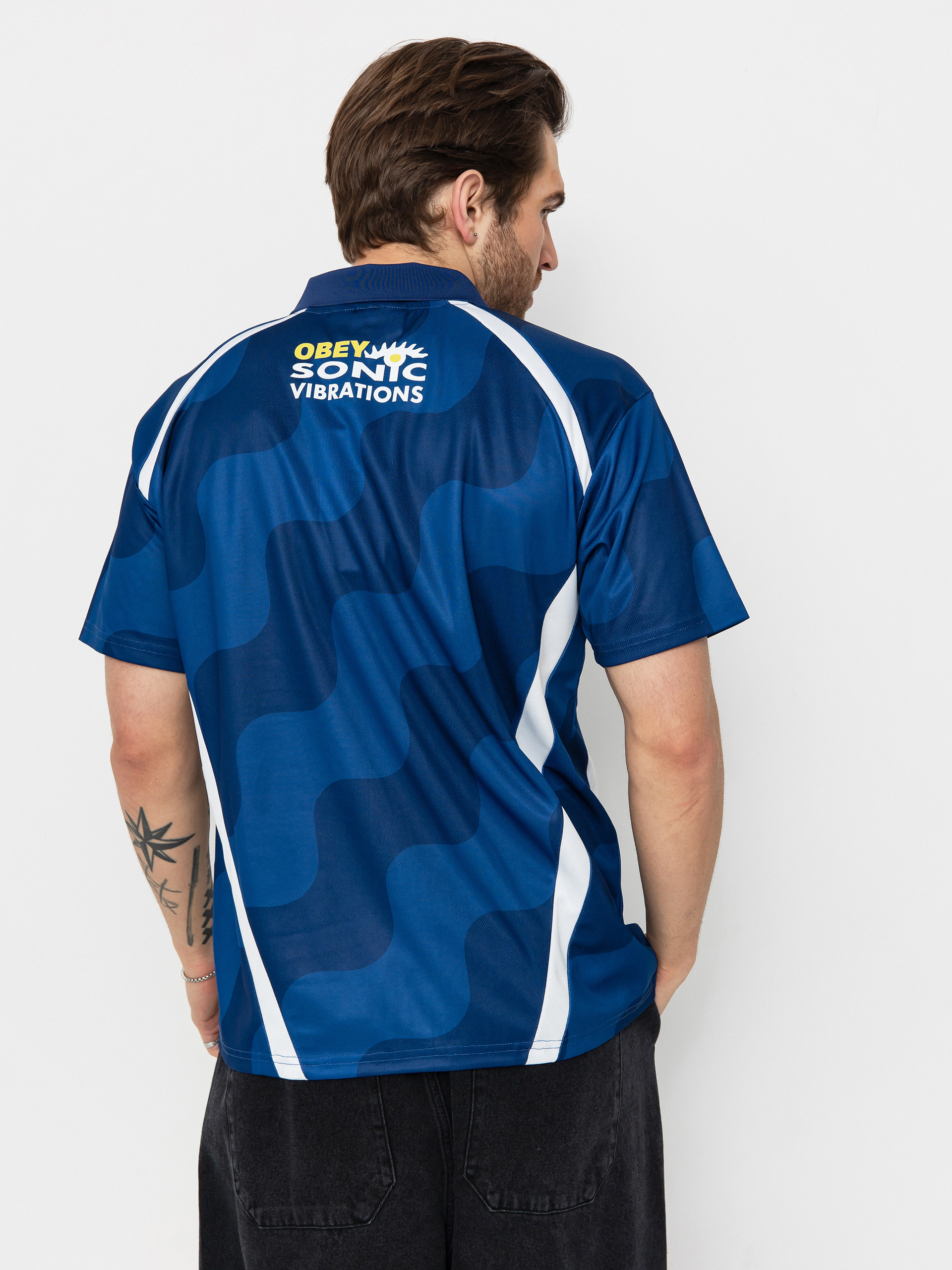 T-shirt OBEY Soccer Jersey (blue multi)