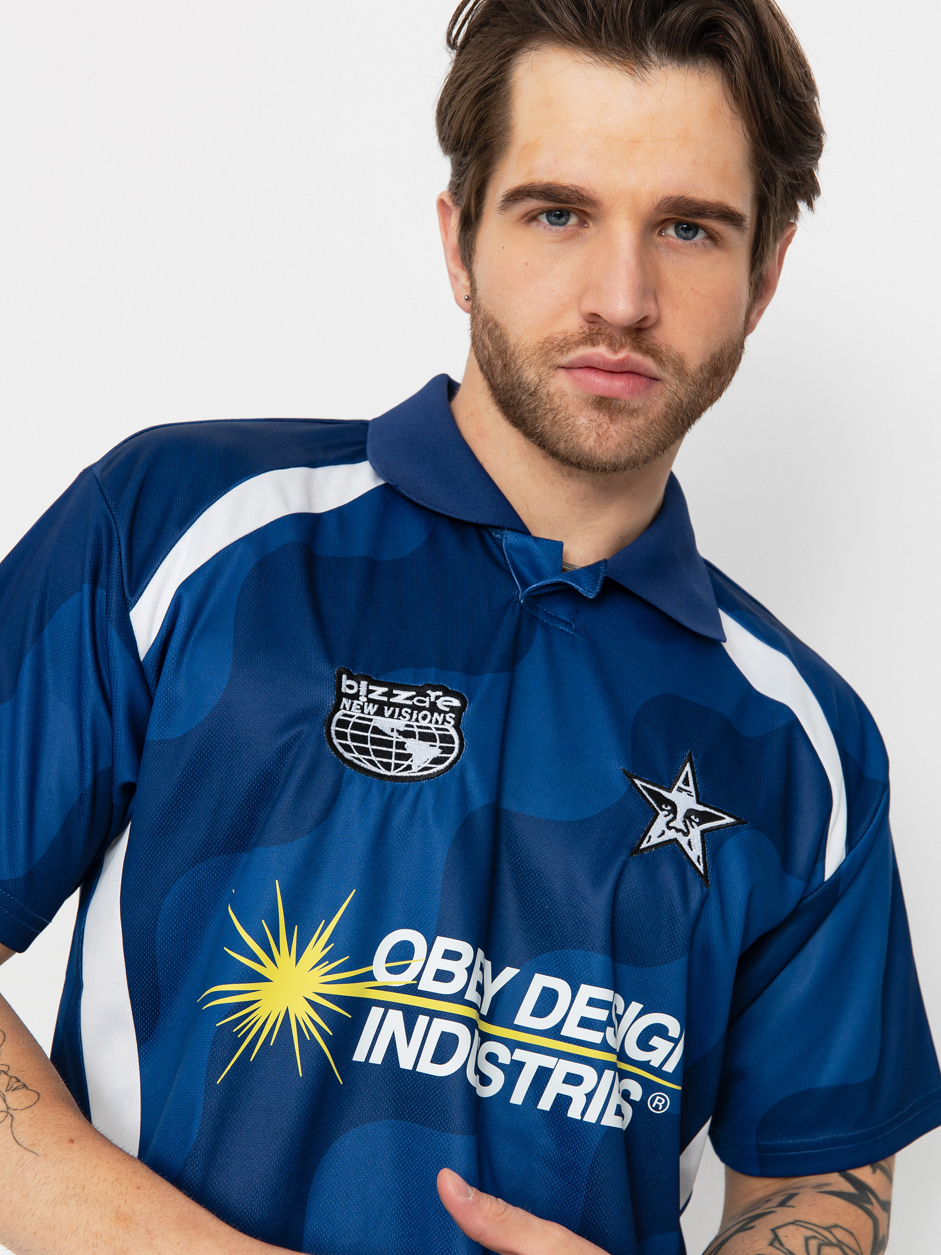 T-shirt OBEY Soccer Jersey (blue multi)