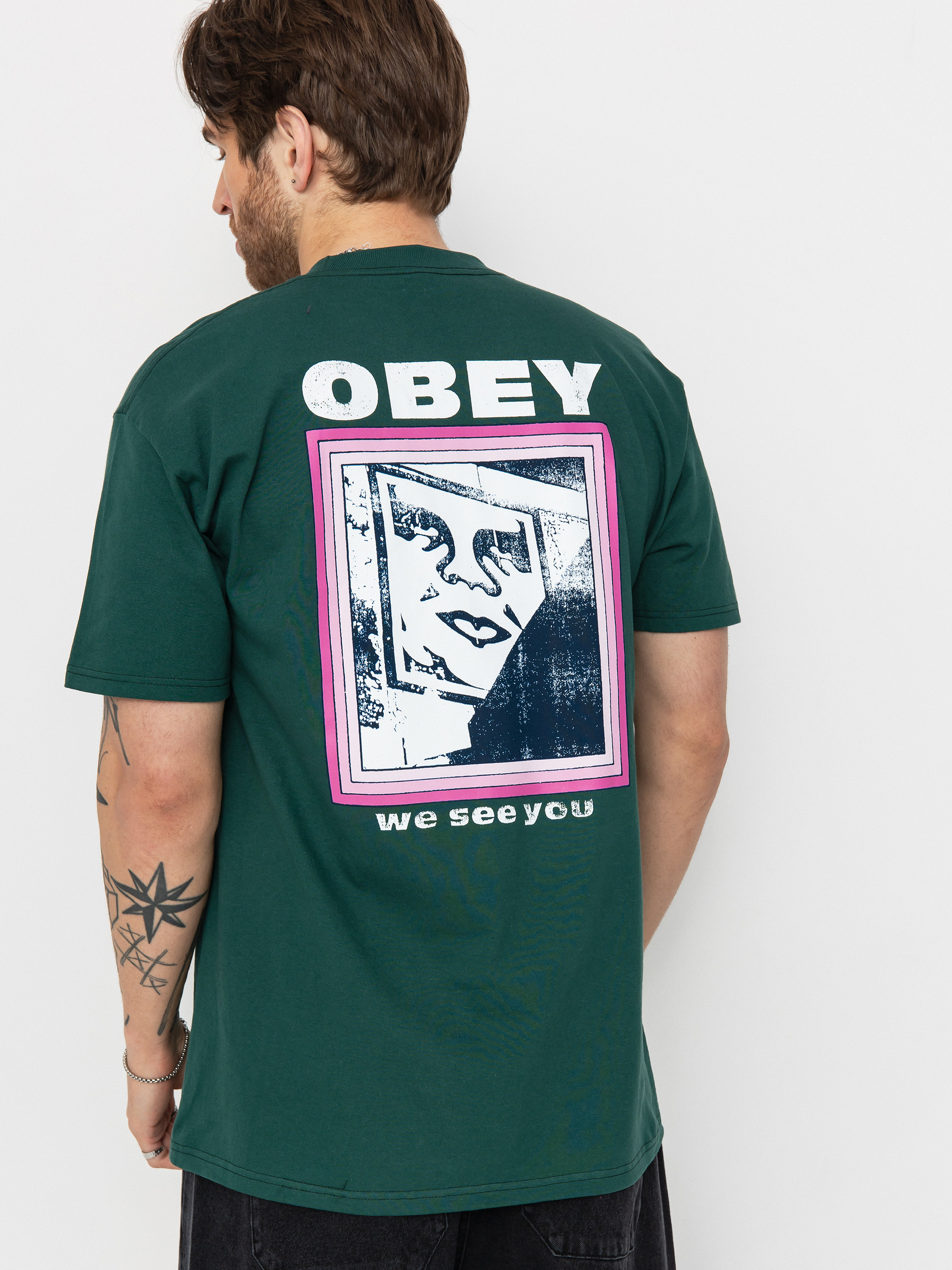T-shirt OBEY We See You (rain forest)