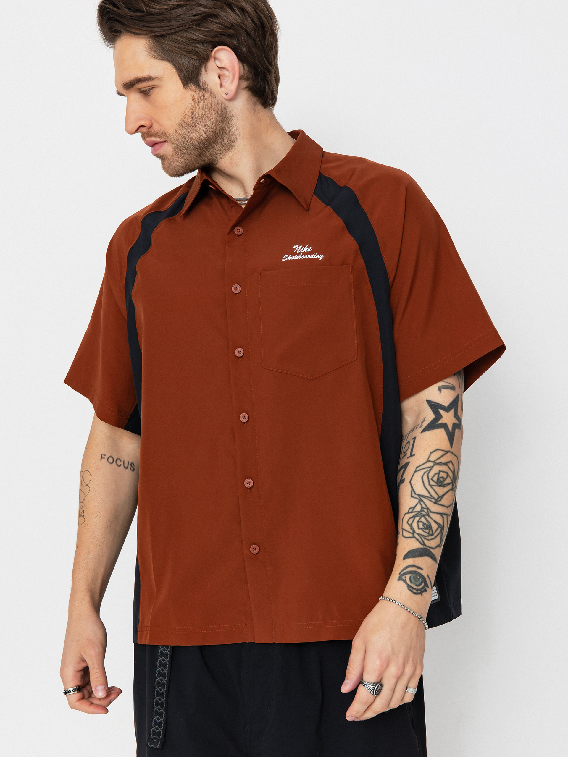 Koszula Nike SB Dri Fit Bowler2 Woven (cinnamon/black/white)