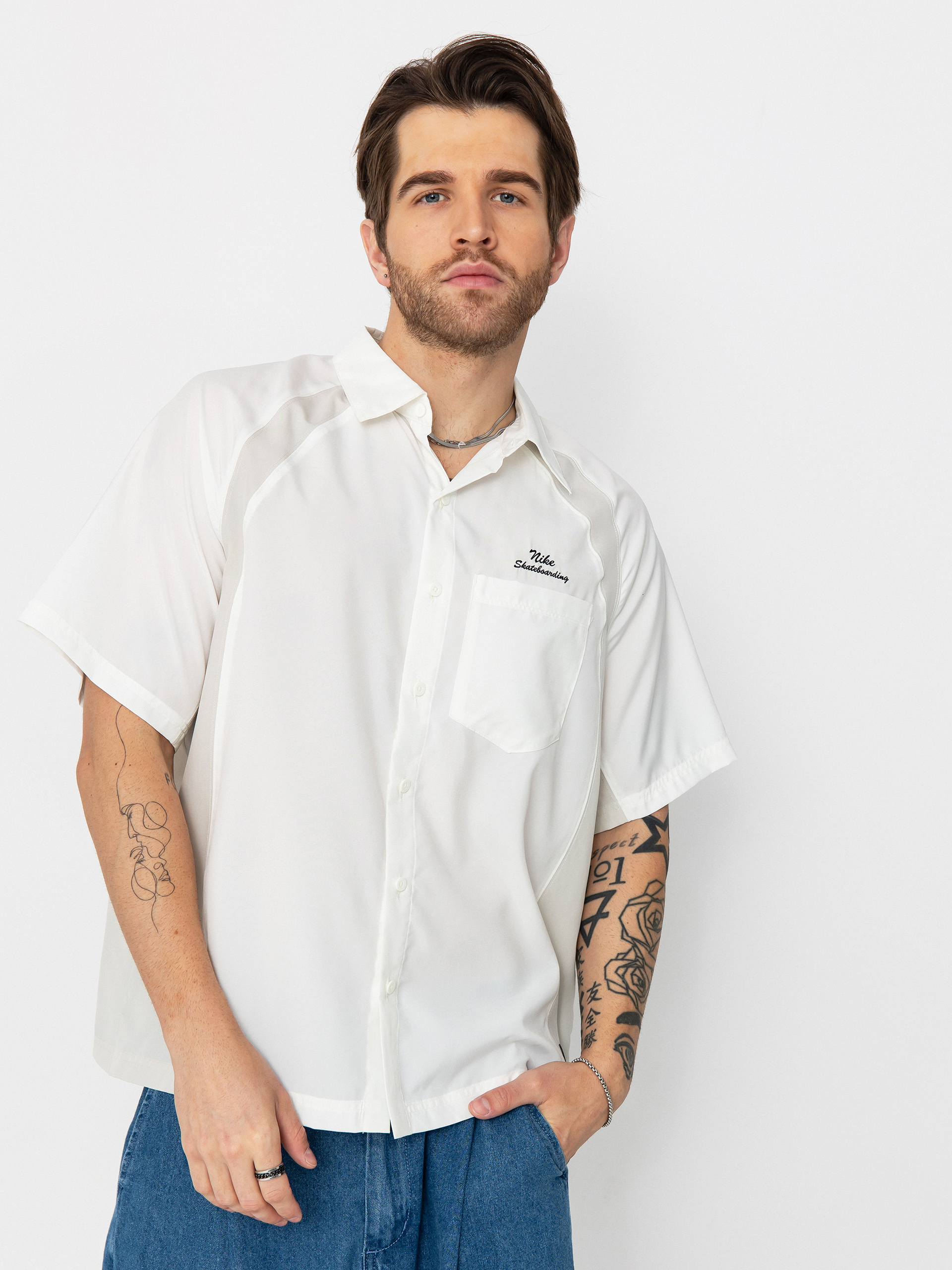 Koszula Nike SB Dri Fit Bowler2 Woven (sail/light bone/black)