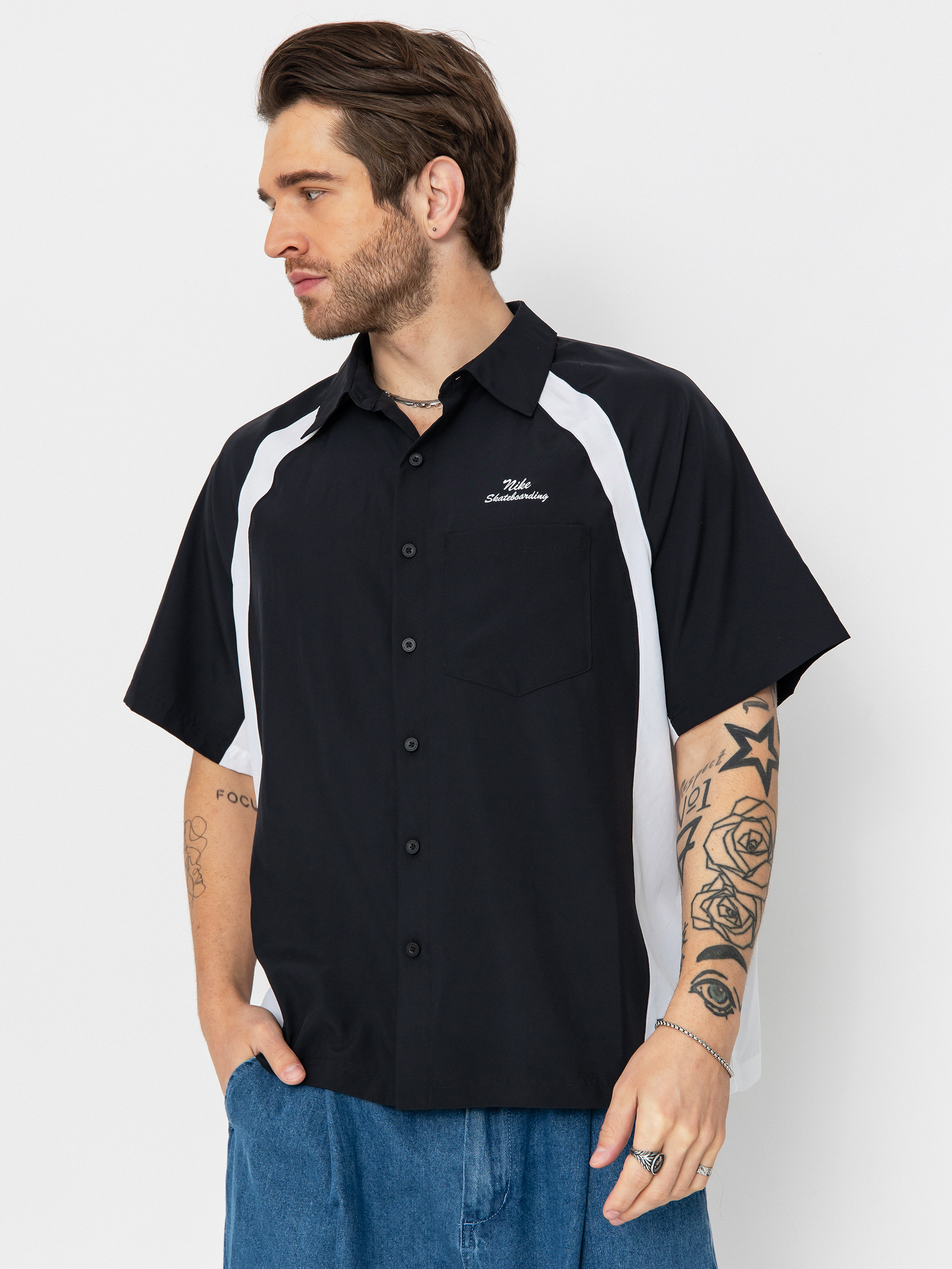 Koszula Nike SB Dri Fit Bowler2 Woven (black/white/white)