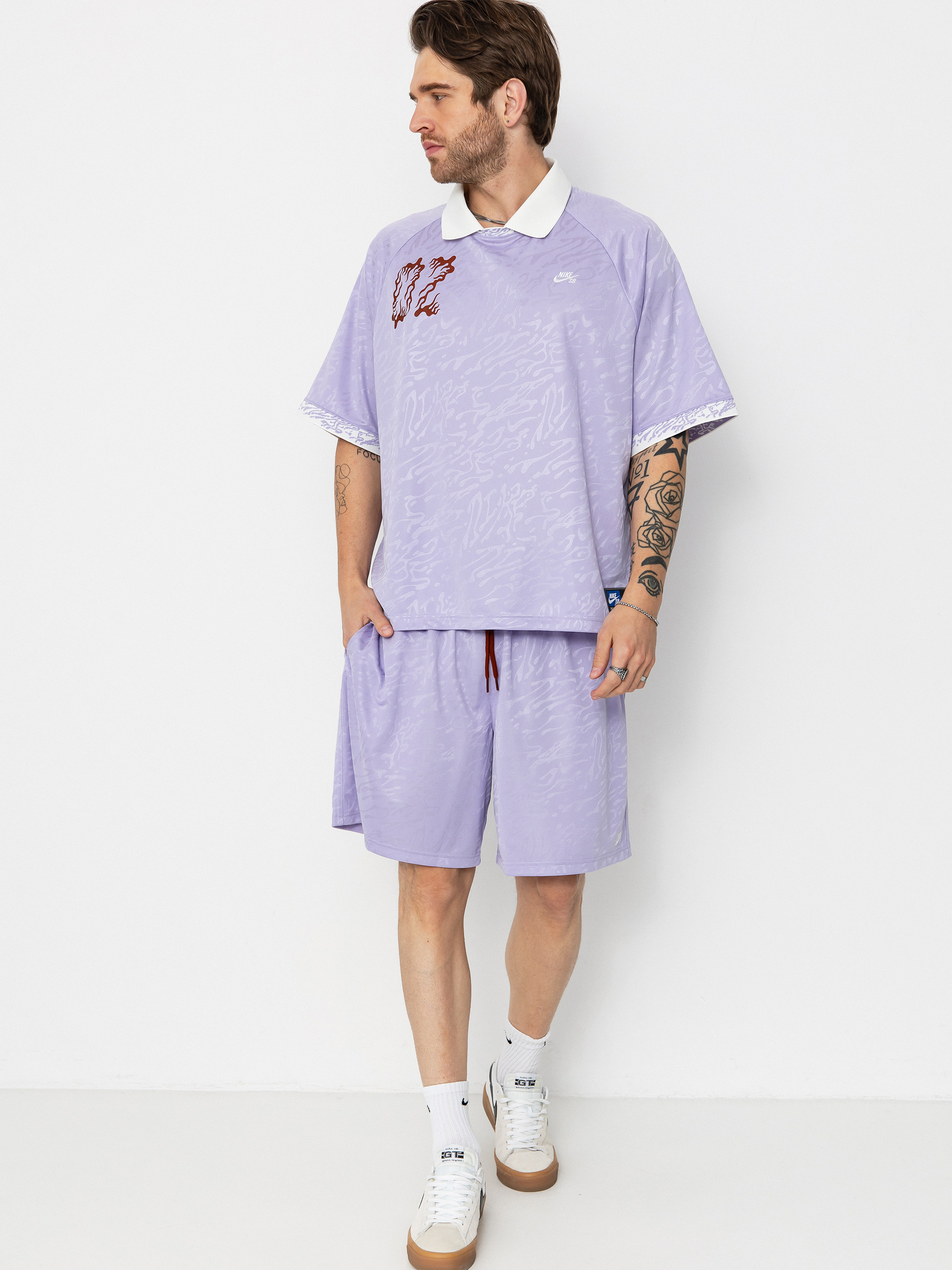 T-shirt Nike SB Dri Fit Jacquard (hydrangeas/sail/white)
