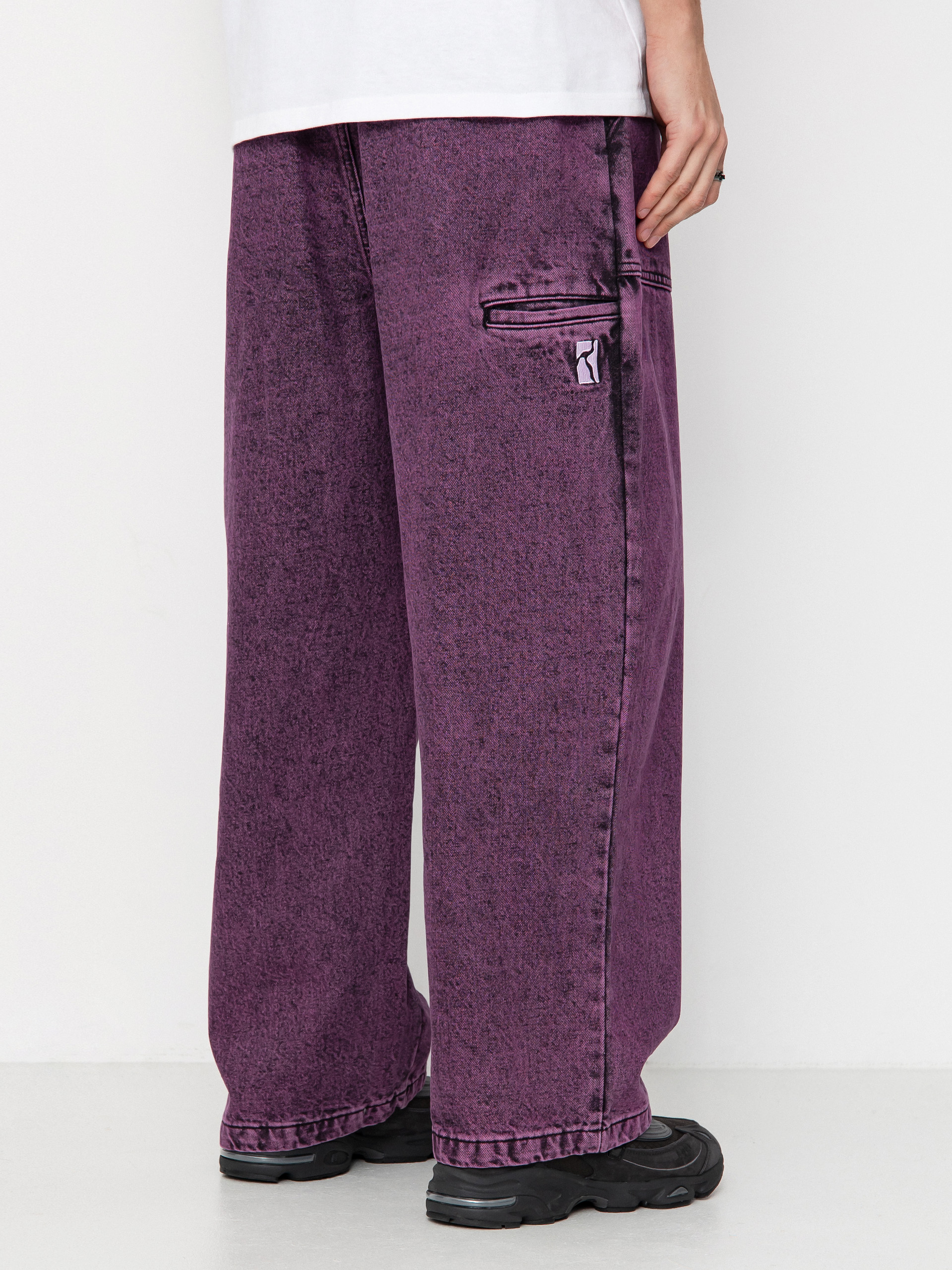 Spodnie Poetic Collective Painter (purple acid wash denim)