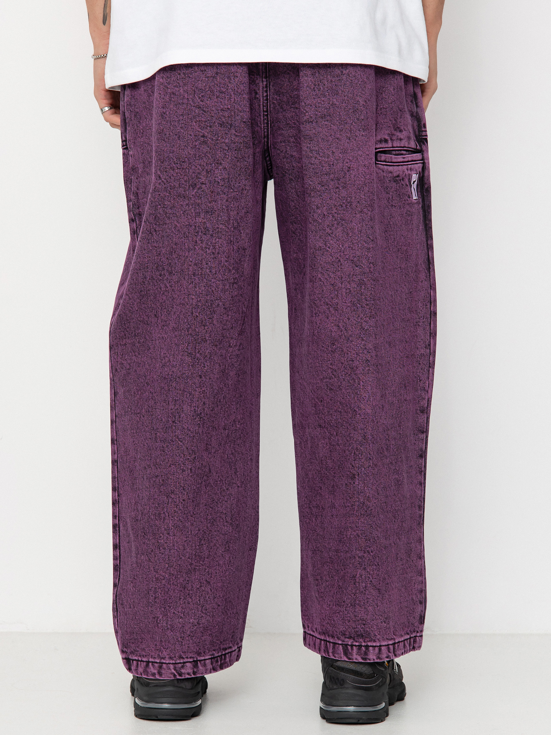 Spodnie Poetic Collective Painter (purple acid wash denim)