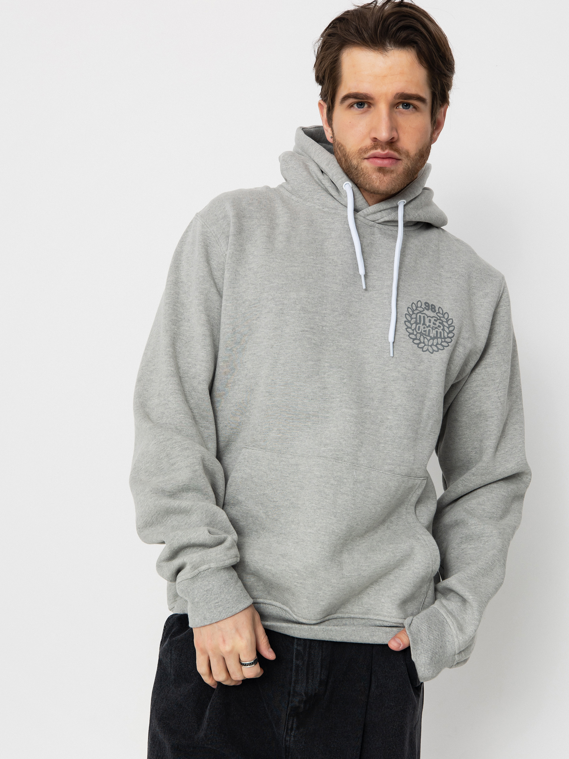 Bluza z kapturem MassDnm Base Back HD (lt heather grey)
